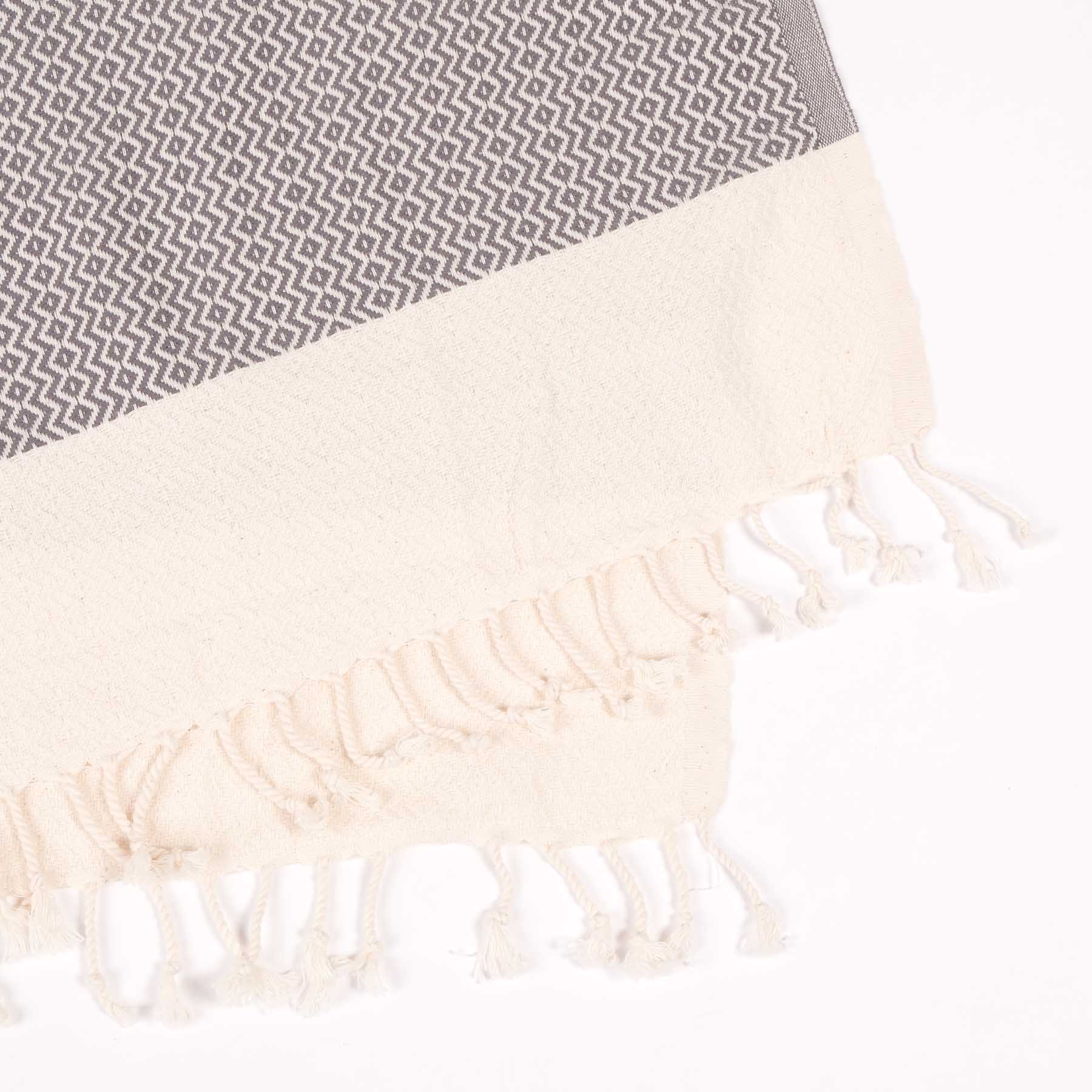 Pestemal Strandtuch Hamamtuch Calm grau