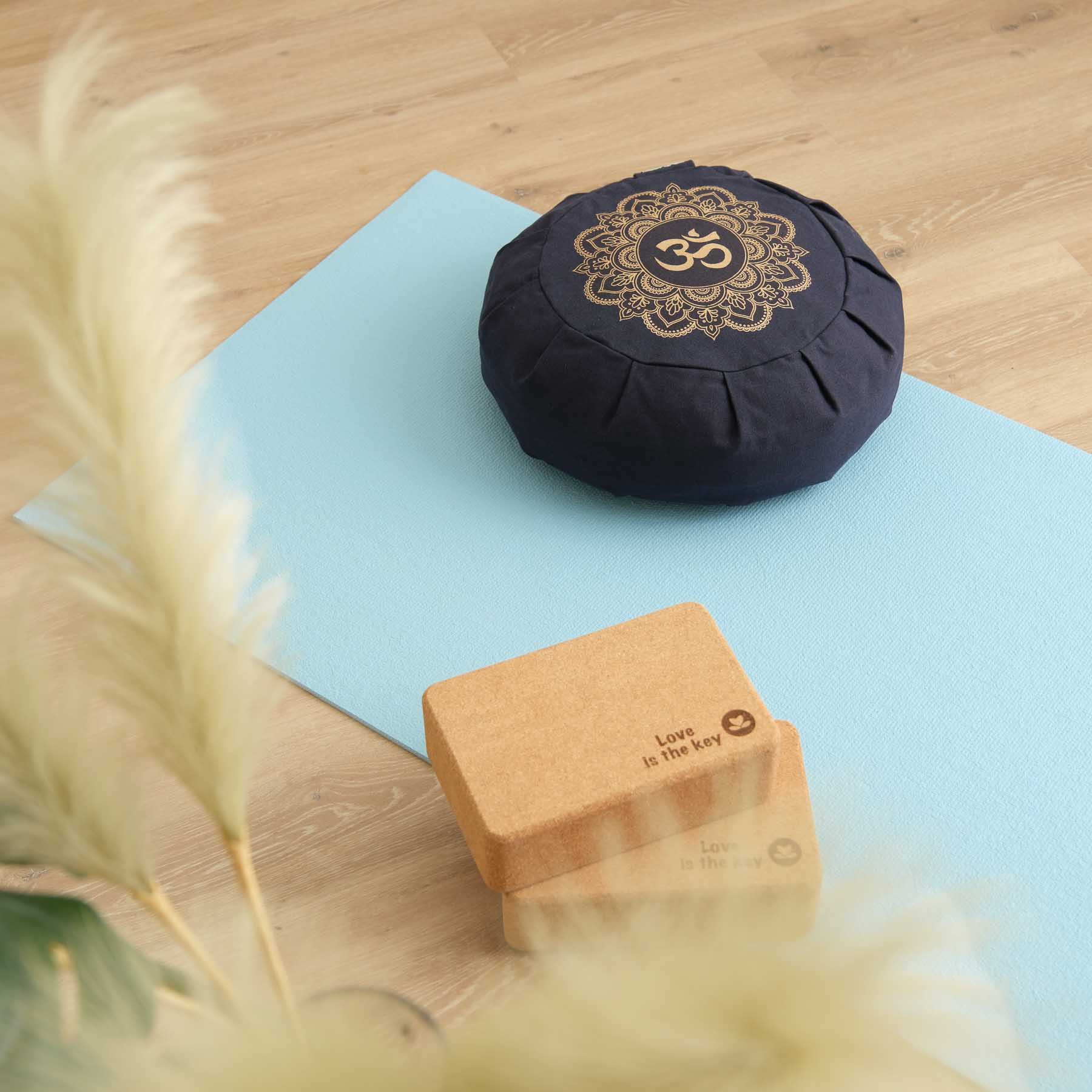 Studio Yogamatte PVC hellblau