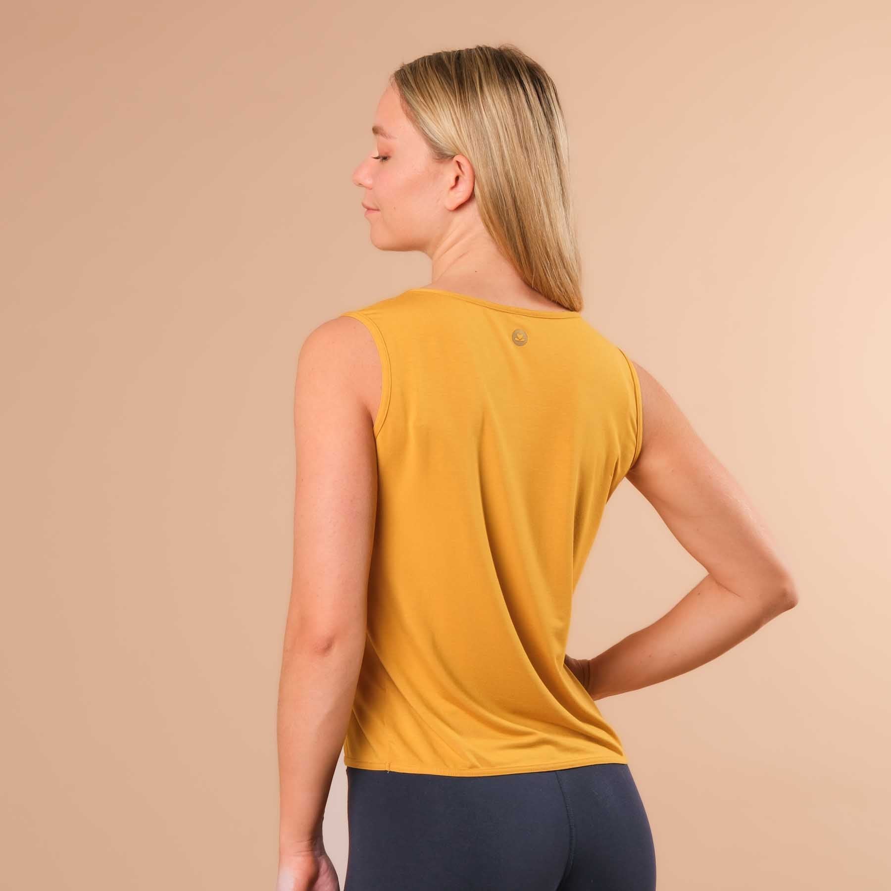 Tank Top Comfy weit nachhaltig in der Schweiz hergestellt curry