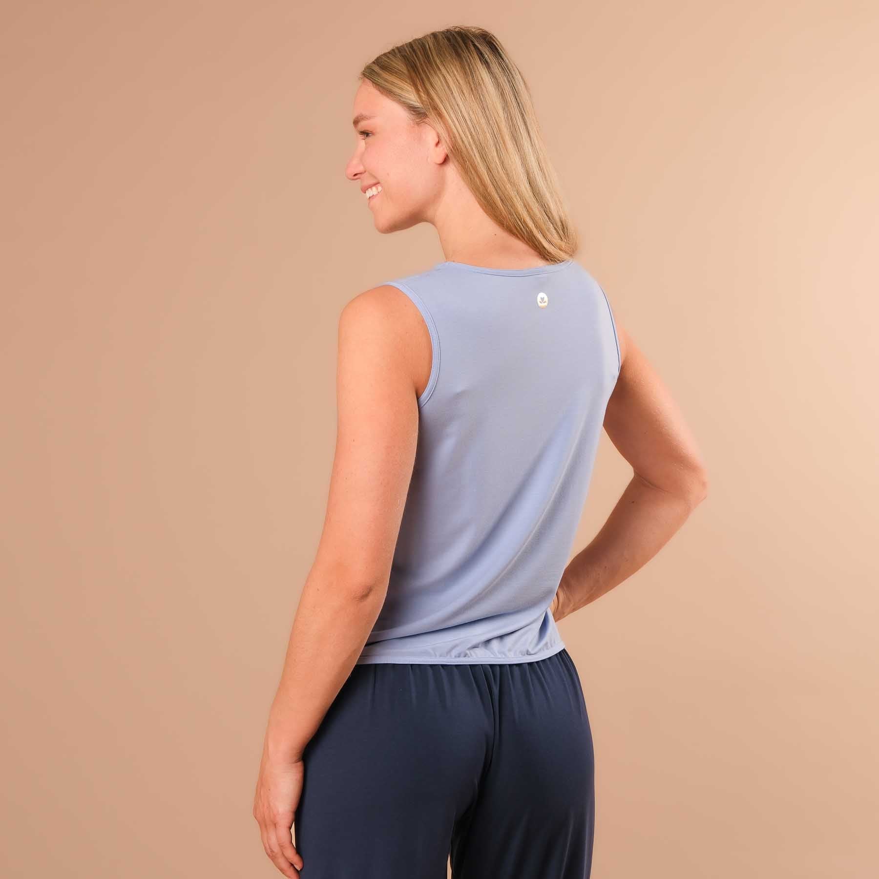 Tank Top Comfy weit nachhaltig in der Schweiz hergestellt himmelblau