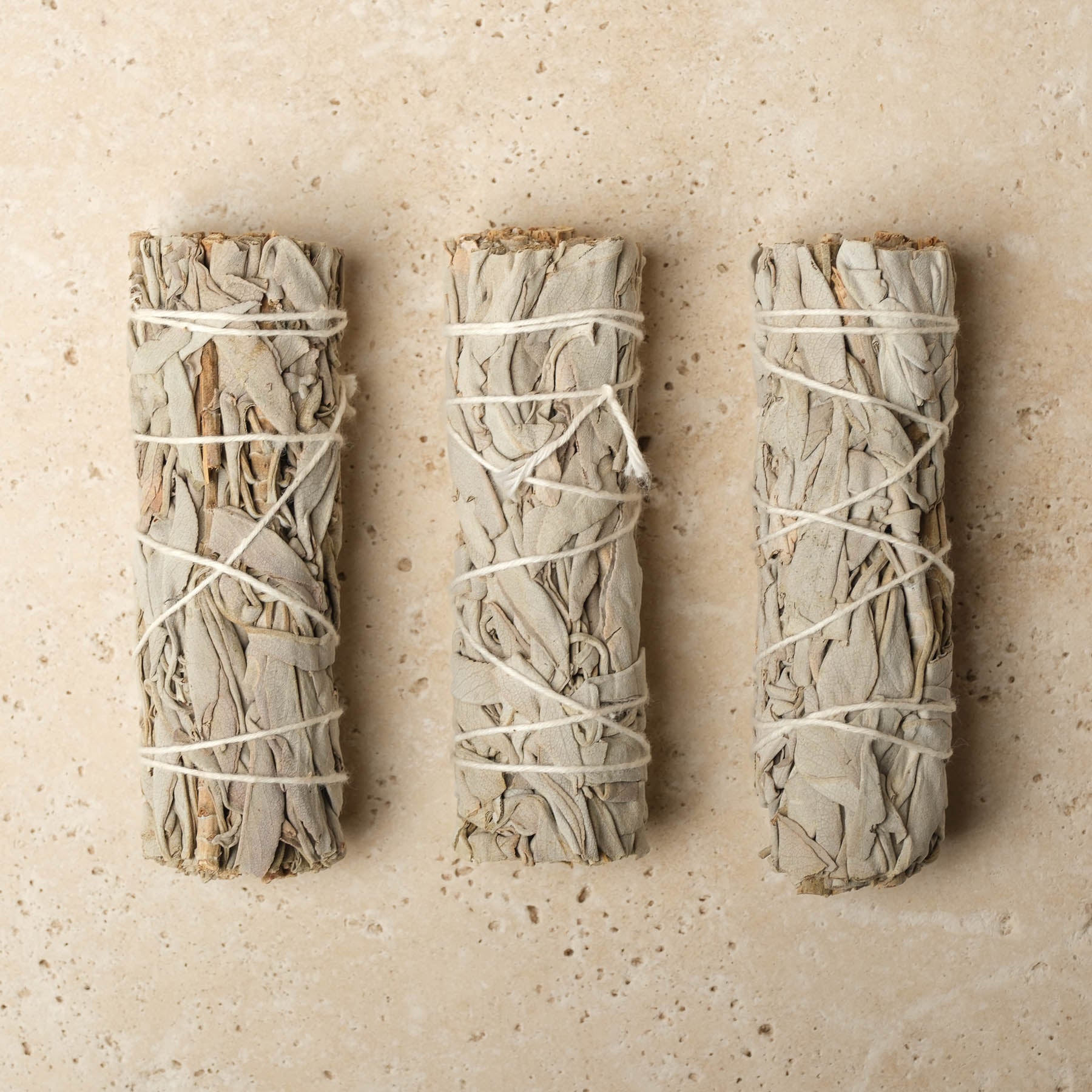 Salvia bianca – Salvia Apiana, set da 3 bastoncini per purificazione