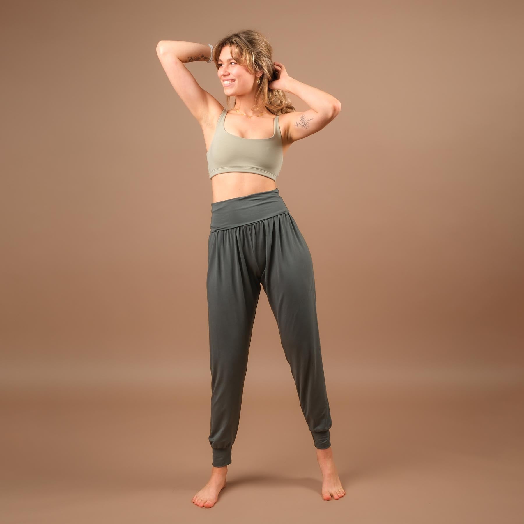 Yoga Bra Comfy Swiss made jade-gruen