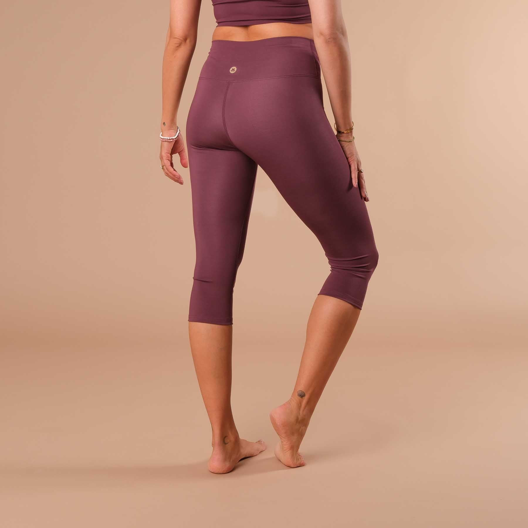 Yoga Capri Leggings Comfy berry nachhaltig in der Schweiz hergestellt