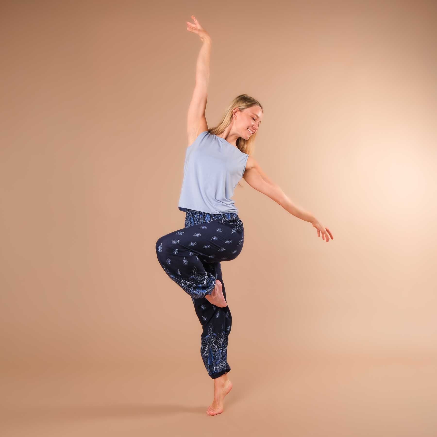 Yoga Haremshose Bliss navy