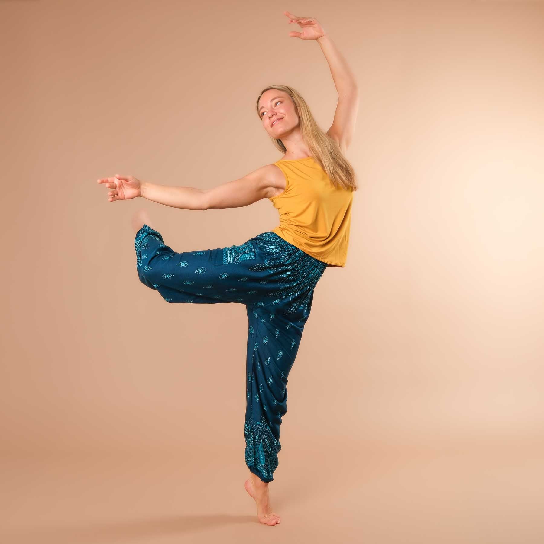 Yoga Haremshose Bliss petrol