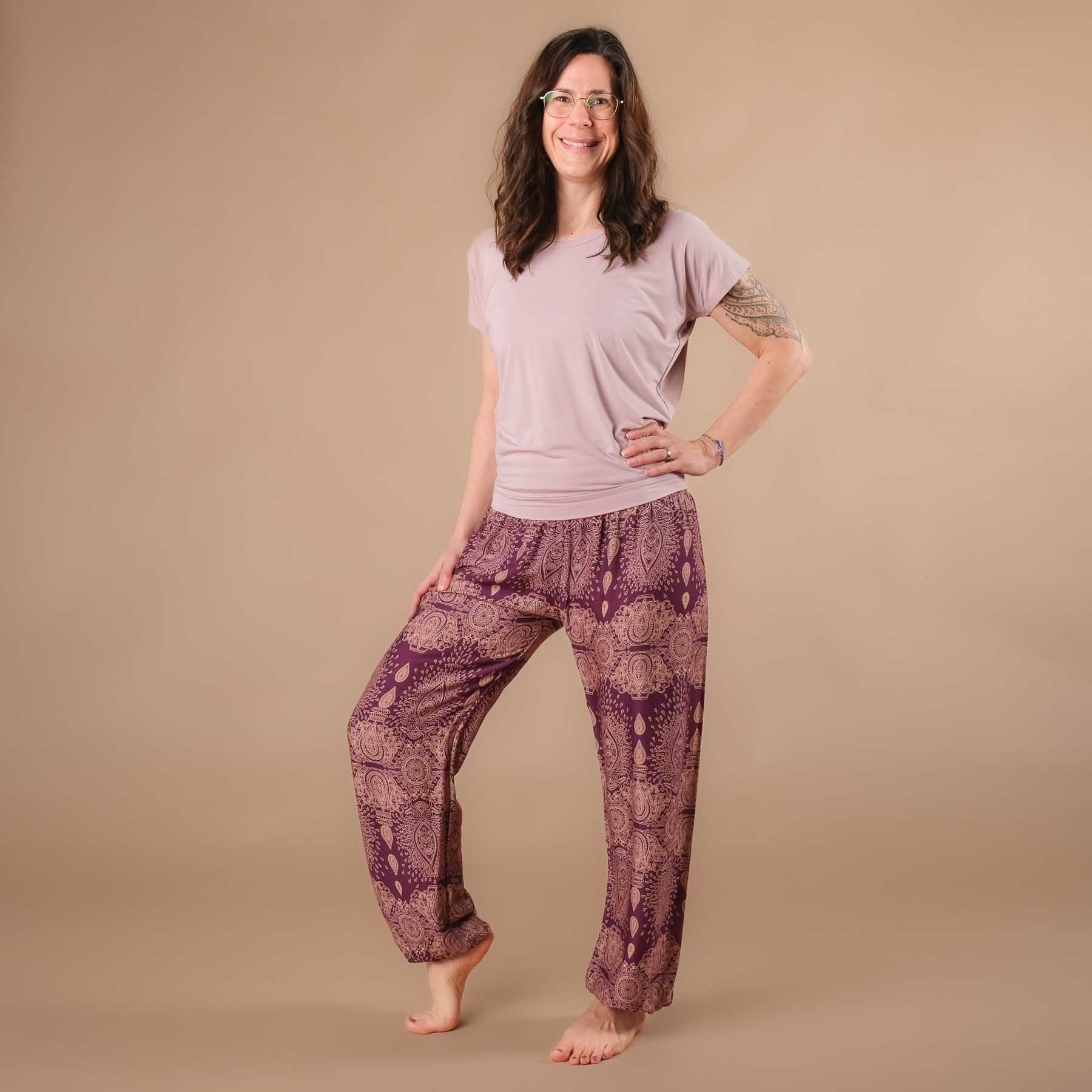 Yoga Haremshose Dream plum