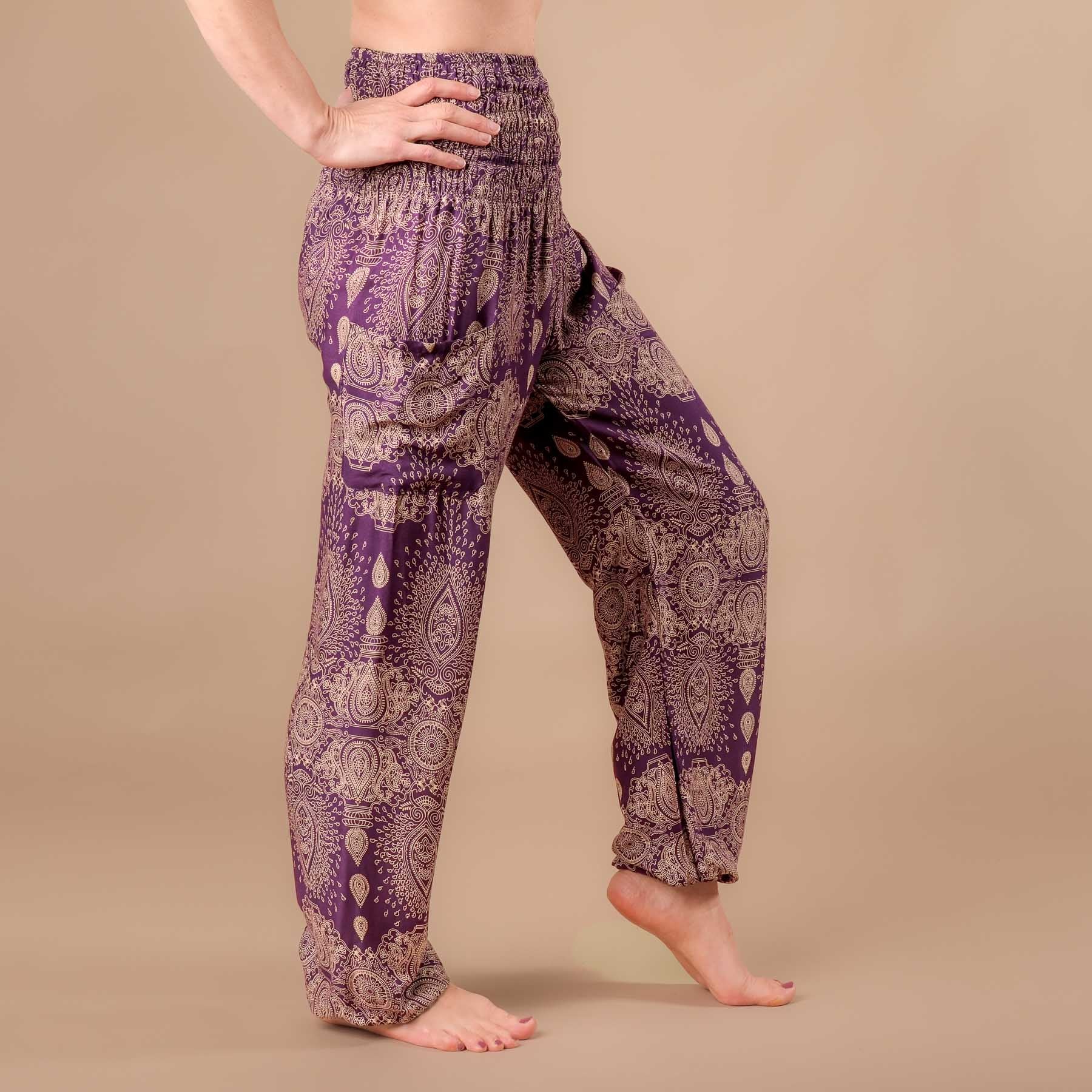 Pantalon de yoga harem Dream plum