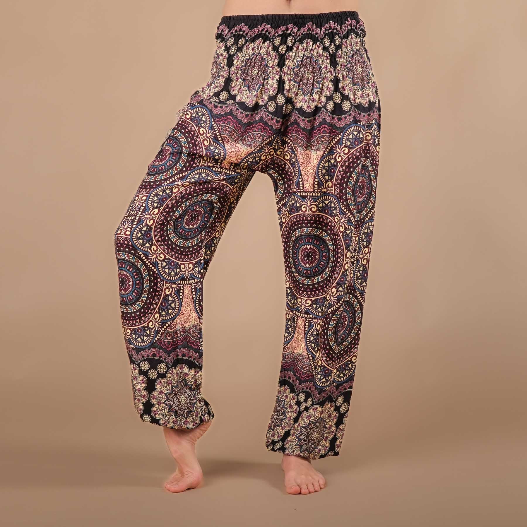 Yoga Haremshose Fantasy plum