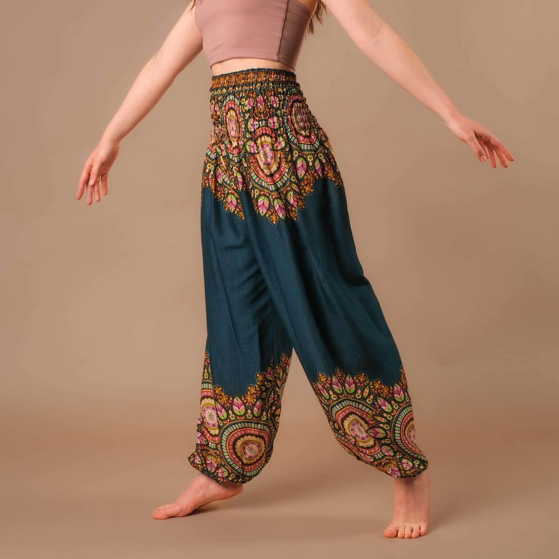 Yoga Haremshose Jaipur Boho Pants petrol