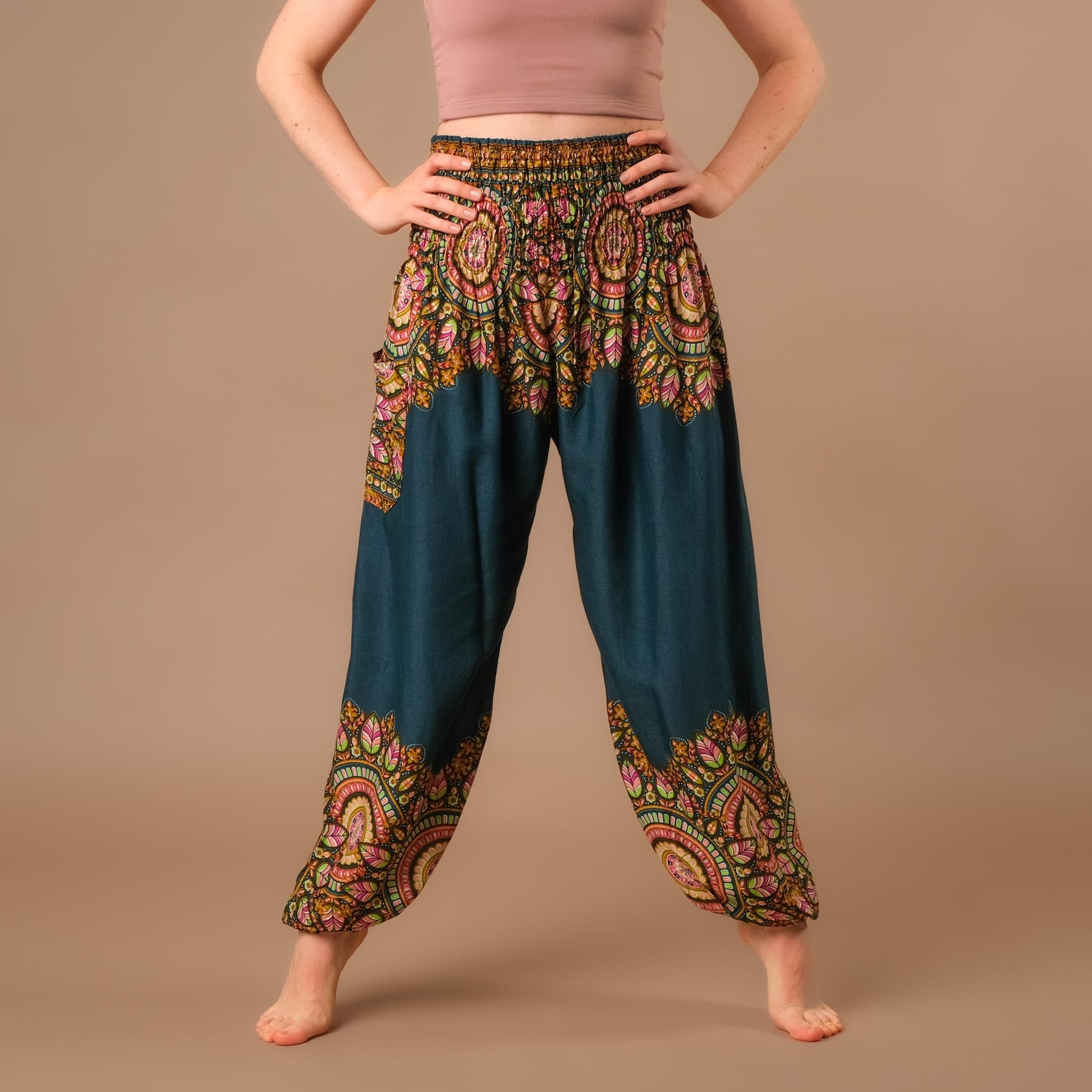 Yoga Haremshose Jaipur Boho Pants petrol
