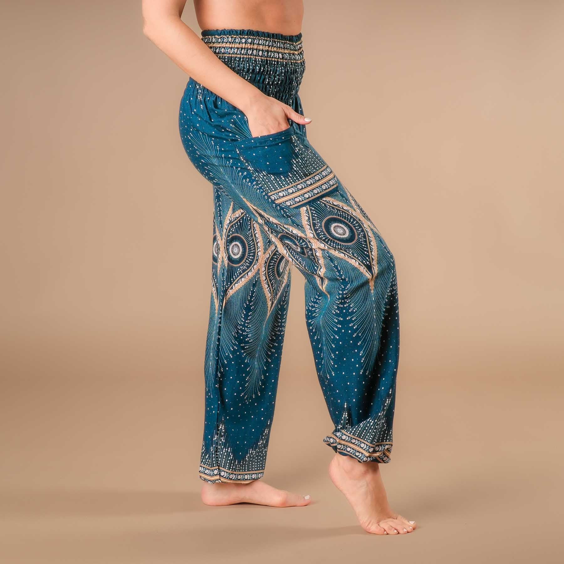 Yoga Haremshose Boho Pants Orient petrol
