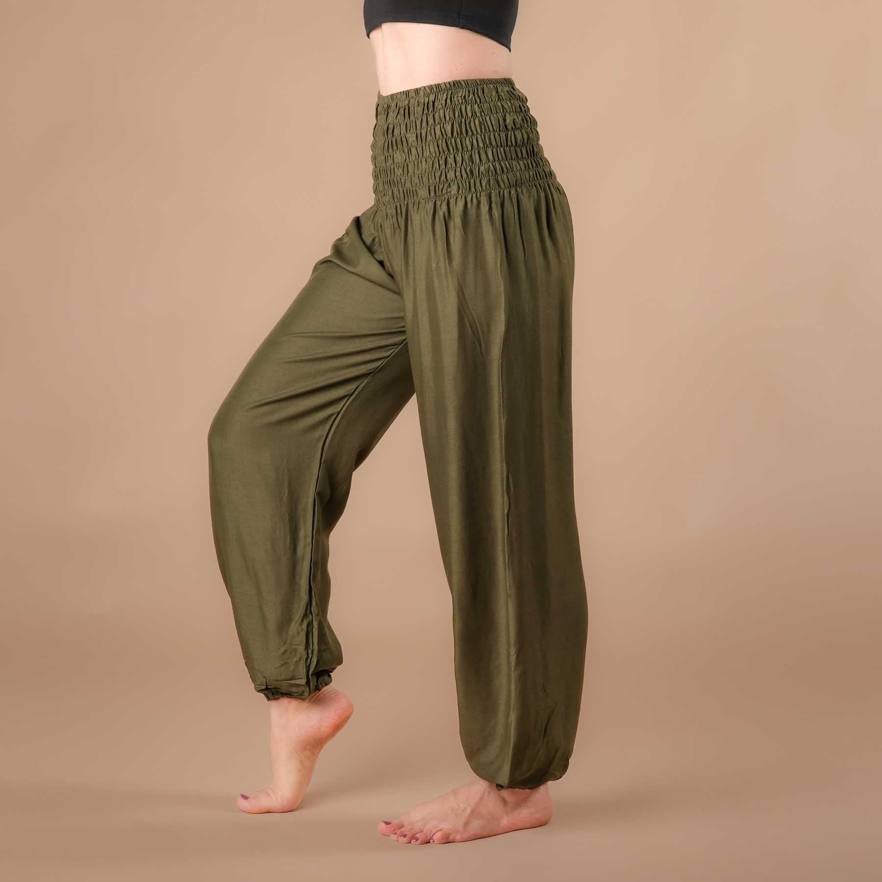 Yoga Haremshose uni olive