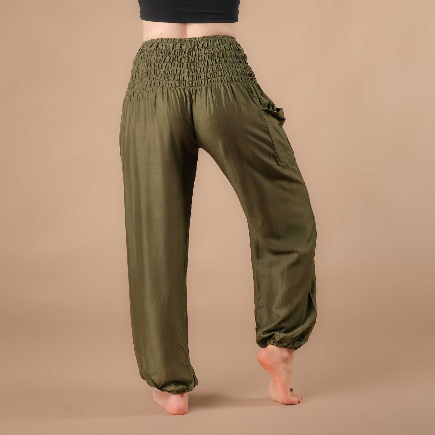 Yoga Haremshose uni olive