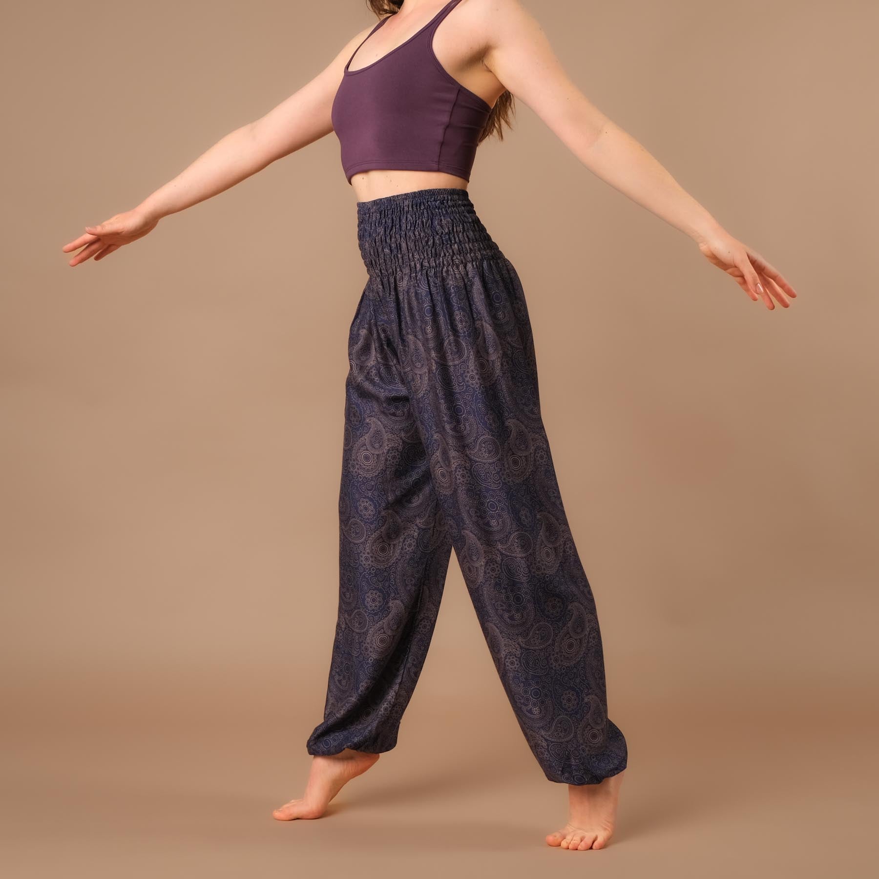 Yoga Haremshose YingYang indigo