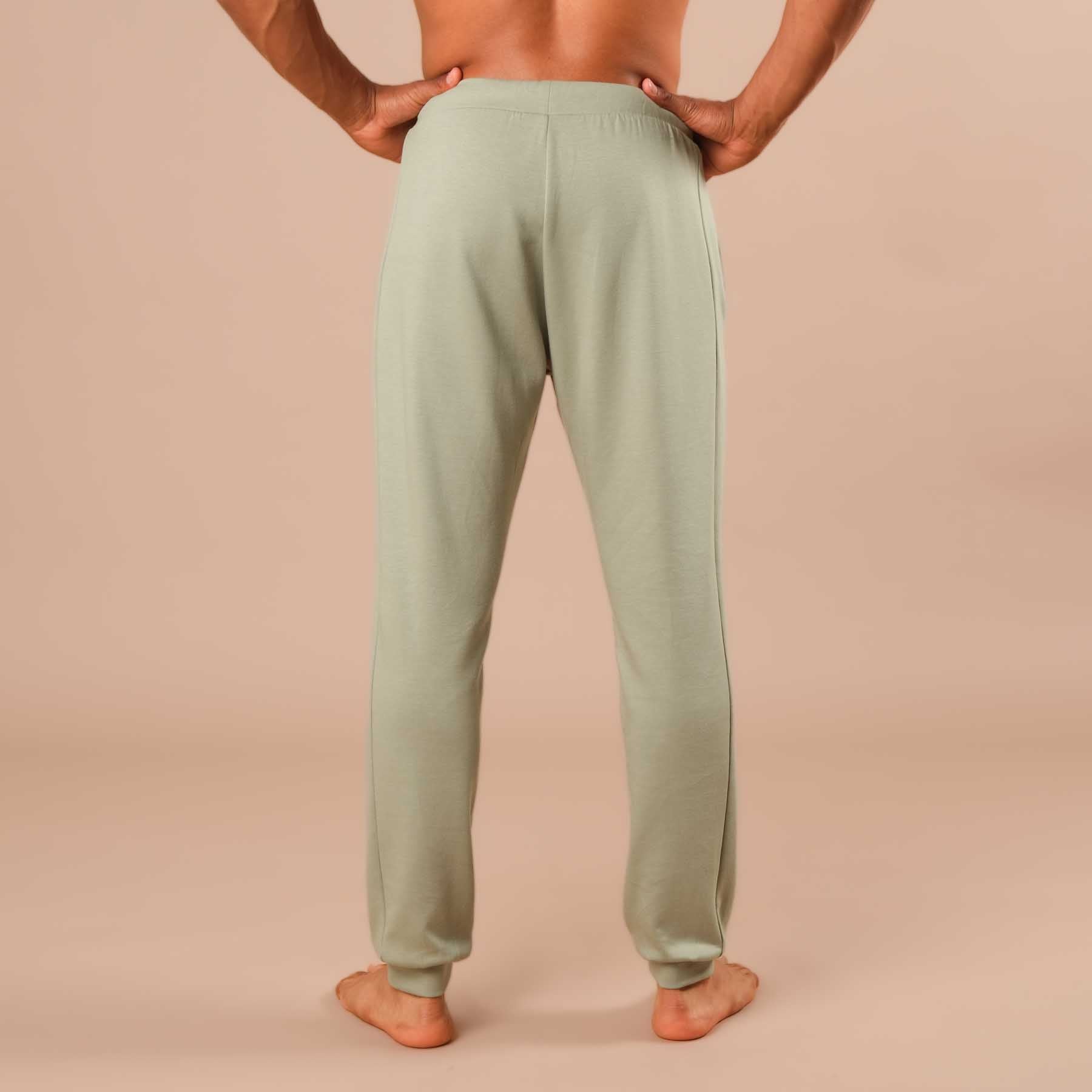 Herren Yoga Jogging-Hose Sweatpants jade-gruen