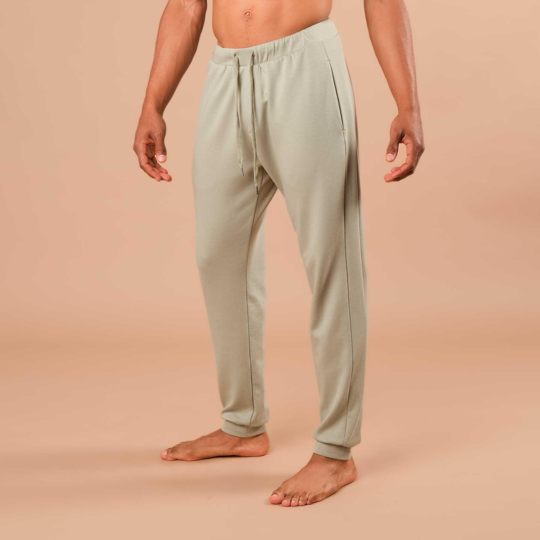 Herren Yoga Jogging-Hose Sweatpants jade-gruen
