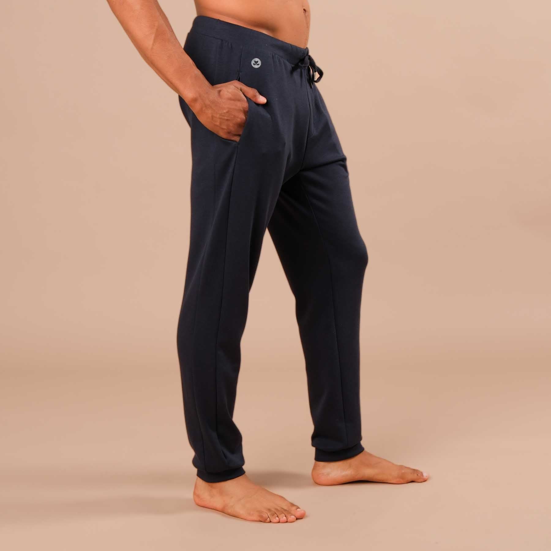 Herren Yoga Jogging-Hose Sweatpants navy