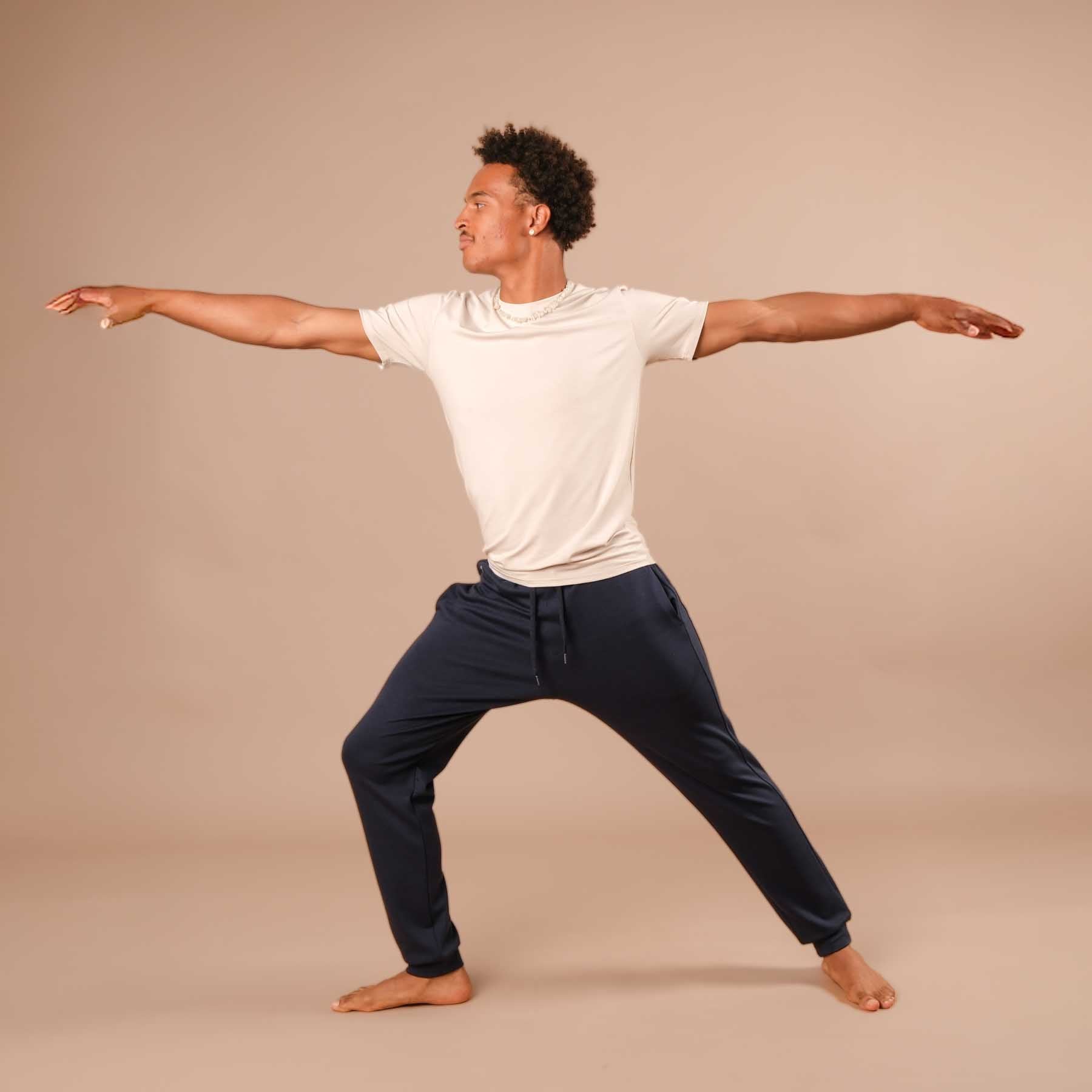 Herren Yoga Jogging-Hose Sweatpants navy