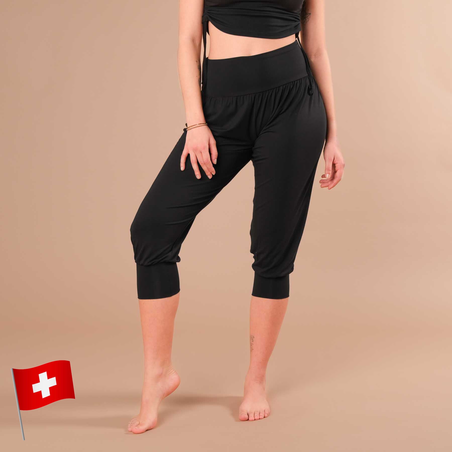 Yoga Hose Goa 3/4 (Capri) schwarz