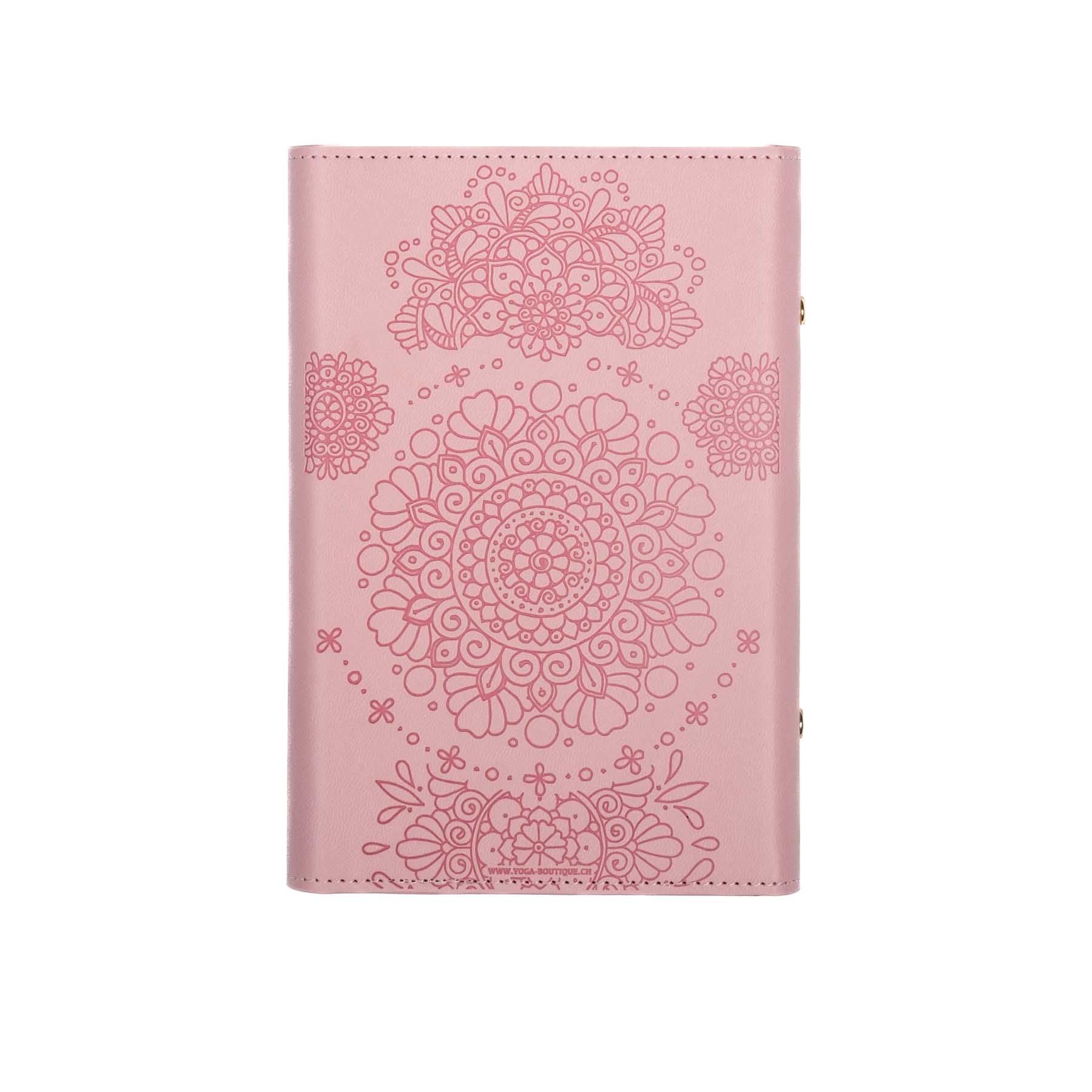Yoga Ringbuch Notizbuch mit Klappe Magnetverschluss und Edelstein, kartoniert, mit Mandala Design