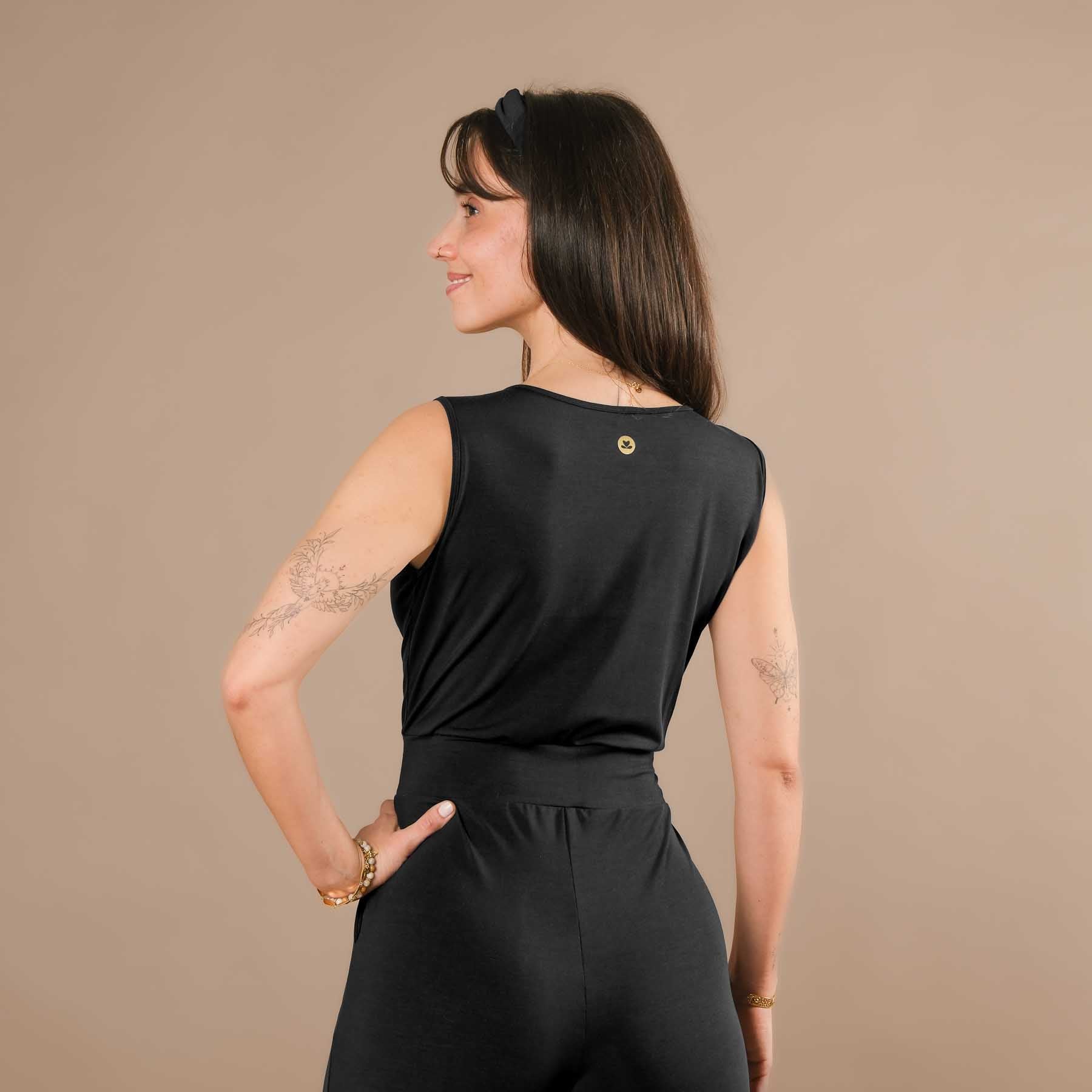 Yoga Jumpsuit Einteiler Swiss made schwarz