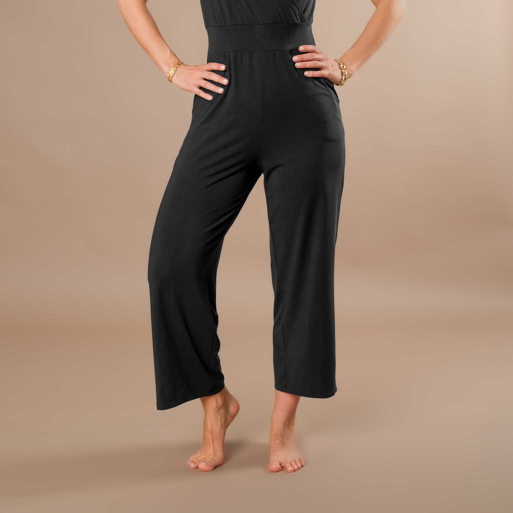 Yoga Jumpsuit Einteiler Swiss made schwarz
