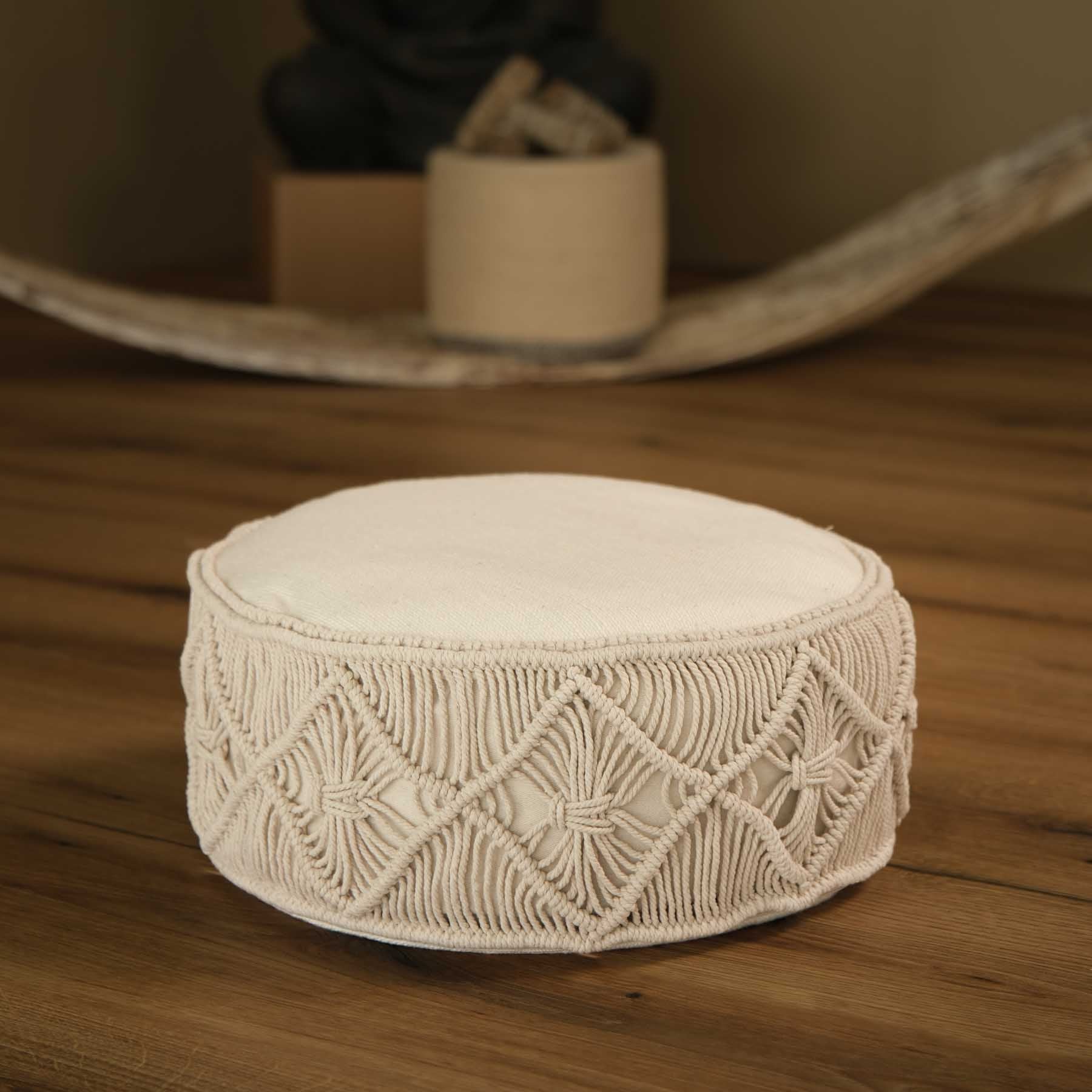 Meditationskissen Makramee