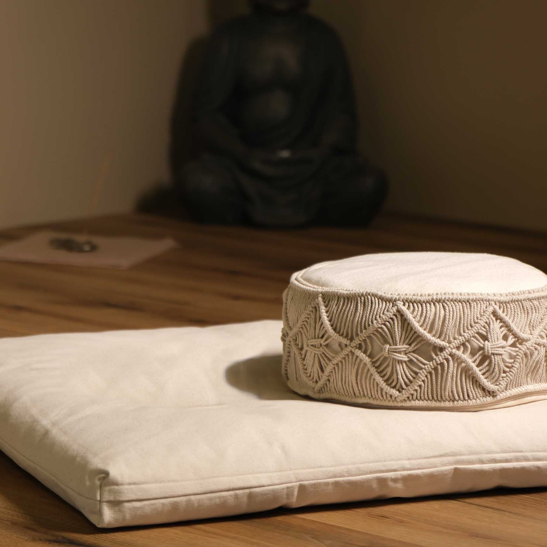 Meditationskissen Makramee für die perfekte Wohlfühl-Oase