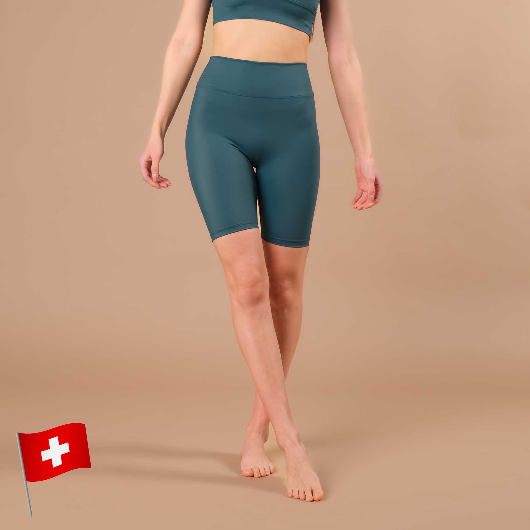 Radlerhose Biker Shorts Eco Mare amazonas-gruen