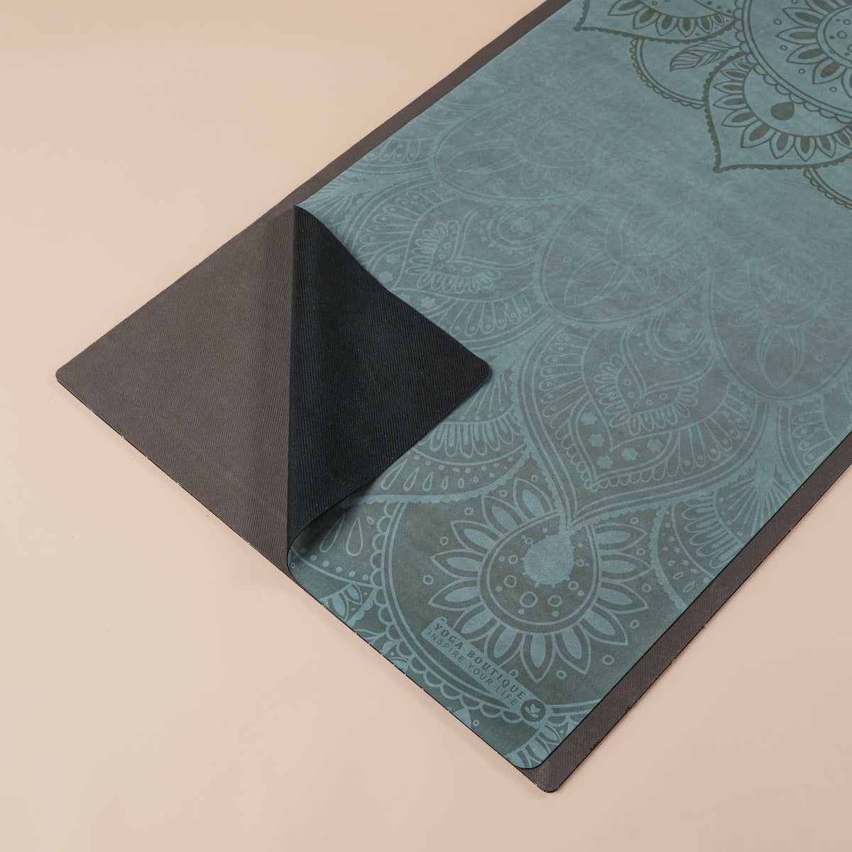 Tapis de voyage - Tapis de yoga Mandala vert sapin