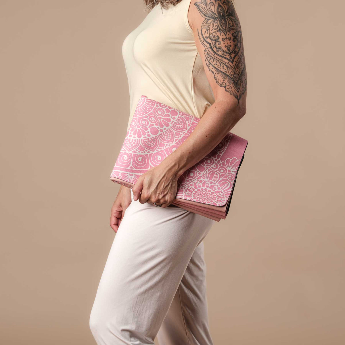 Yoga Reisematte - Yogatuch Mimo apricot