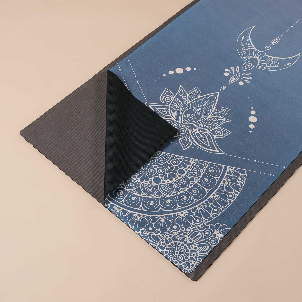 Yoga Reisematte - Yogatuch Mimo blau