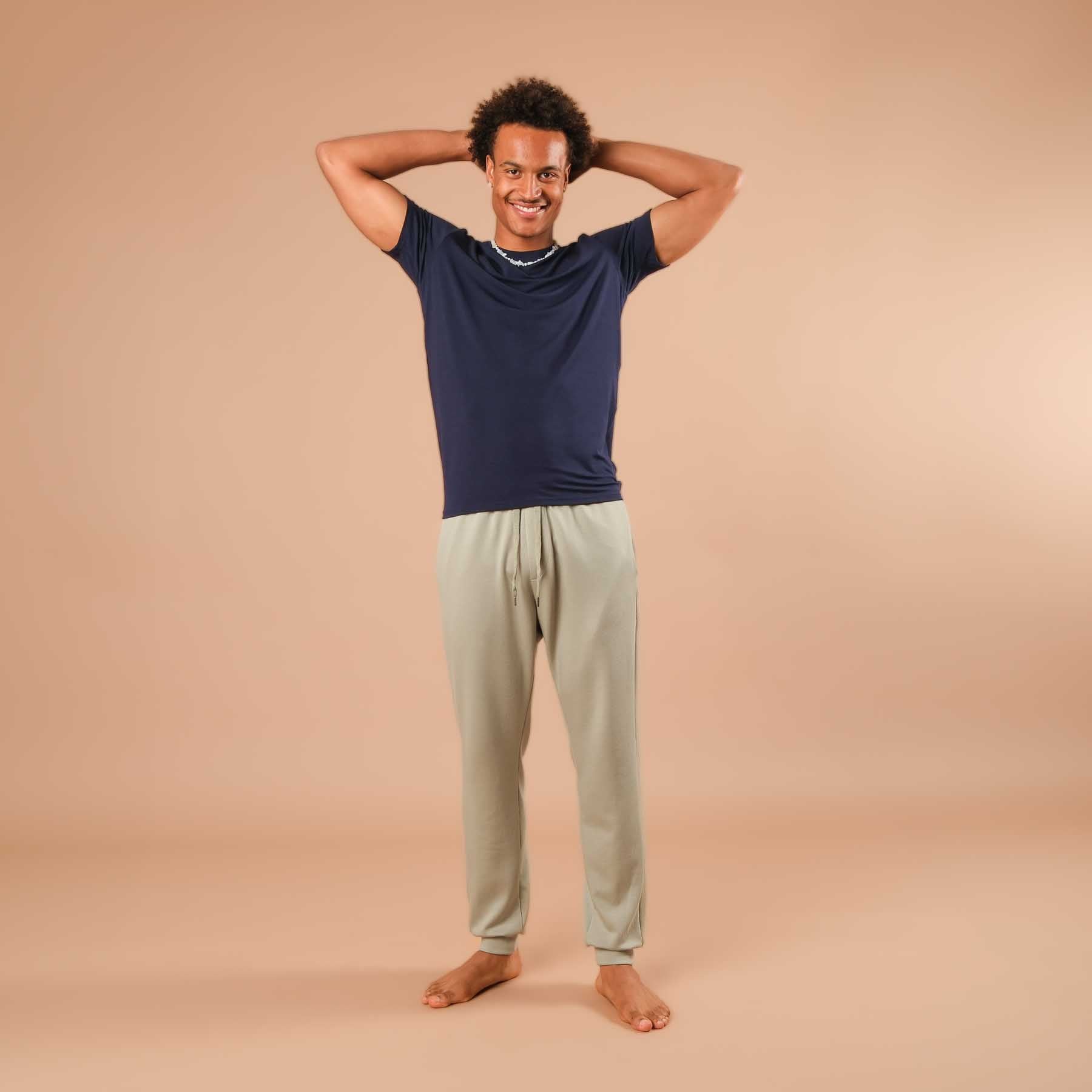 Herren Yoga Shirt Classy kurzarm marine