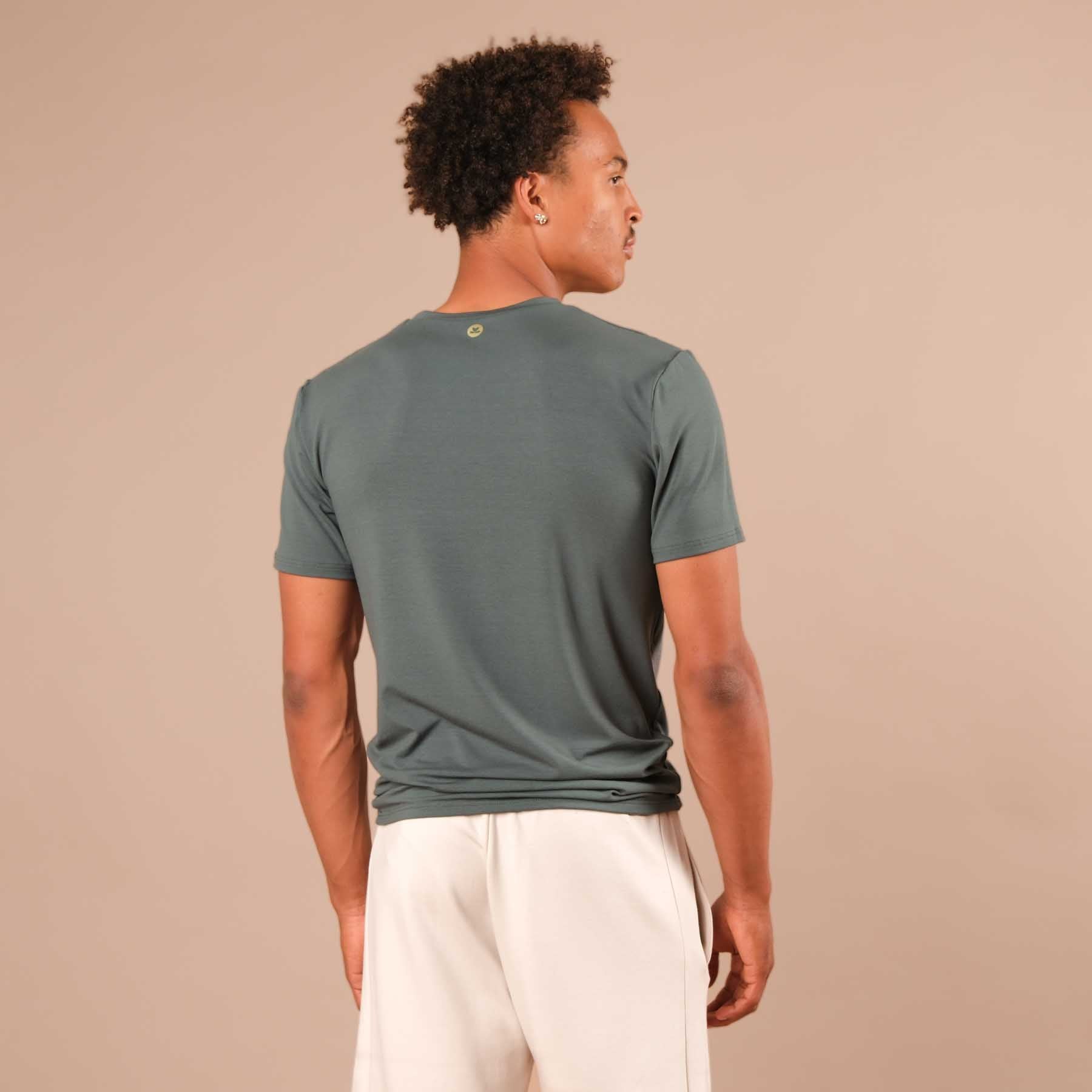 Herren Yoga Shirt Classy kurzarm smaragd