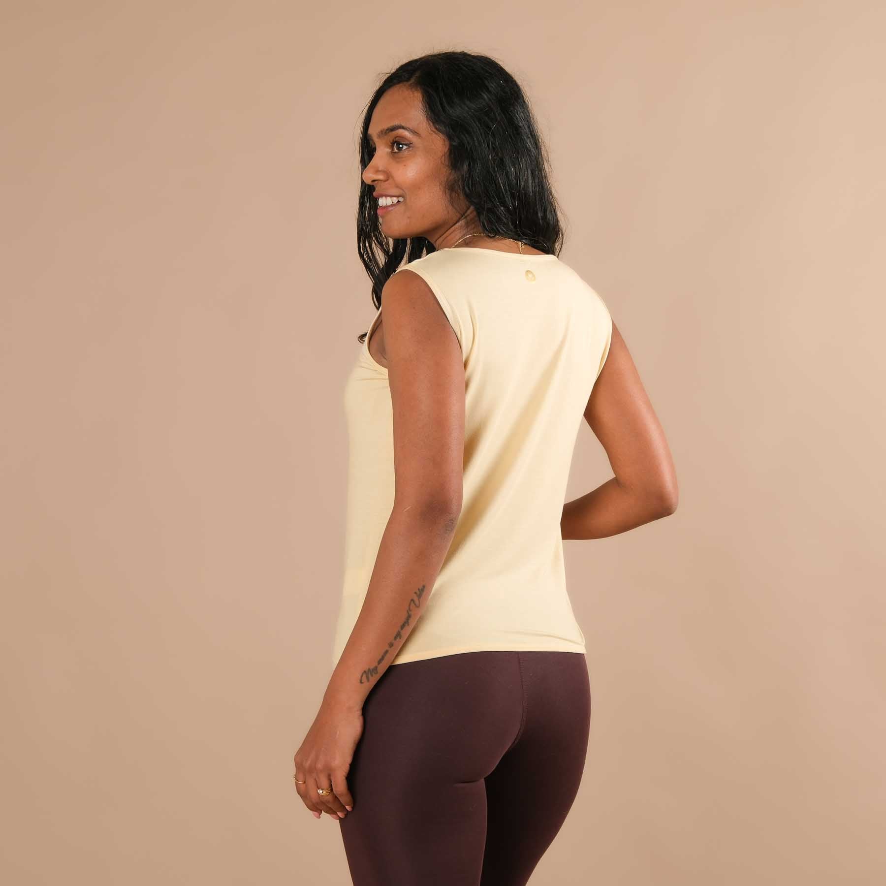 Tank Top Comfy weit nachhaltig in der Schweiz hergestellt butteryellow