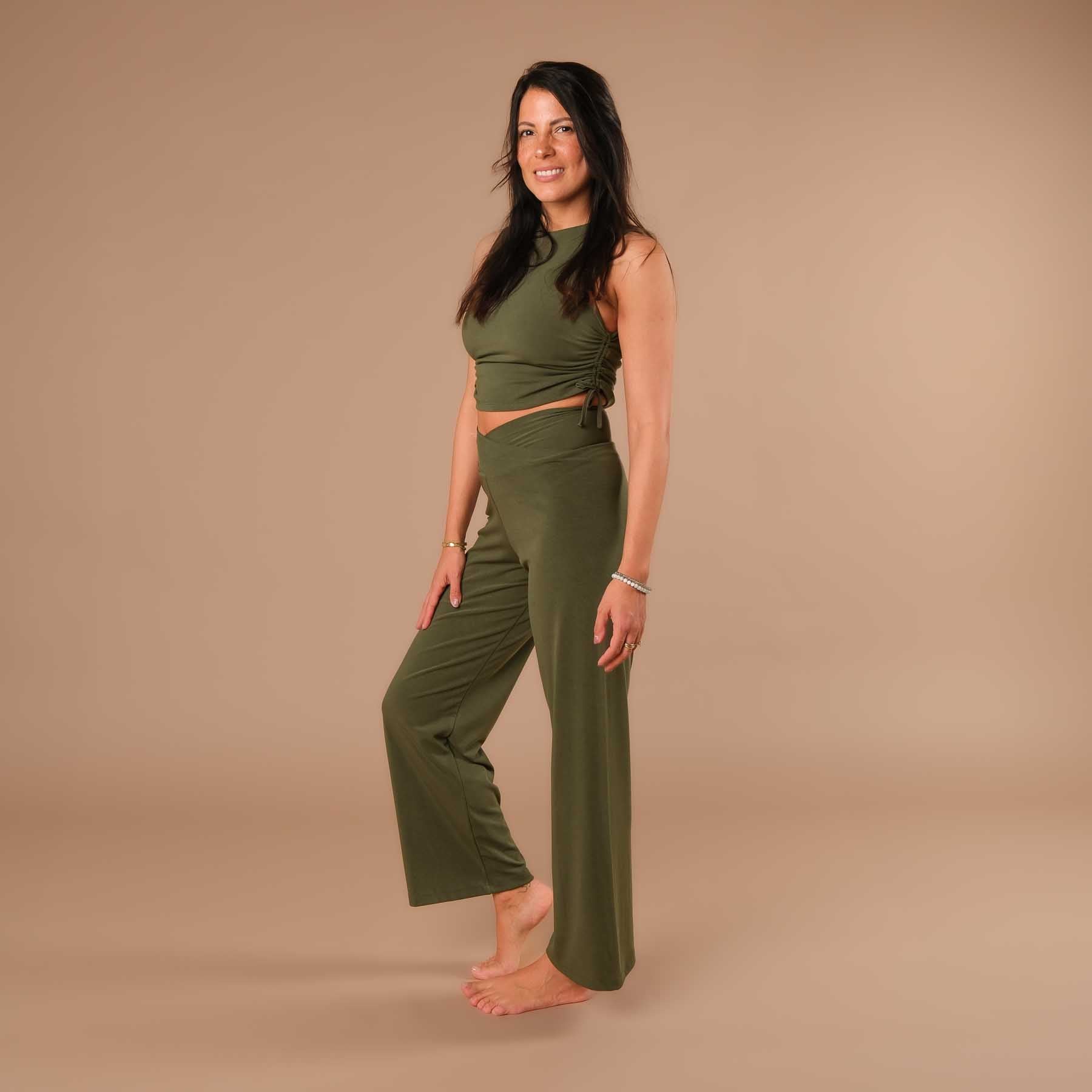 Yoga Crop Top Luna olive