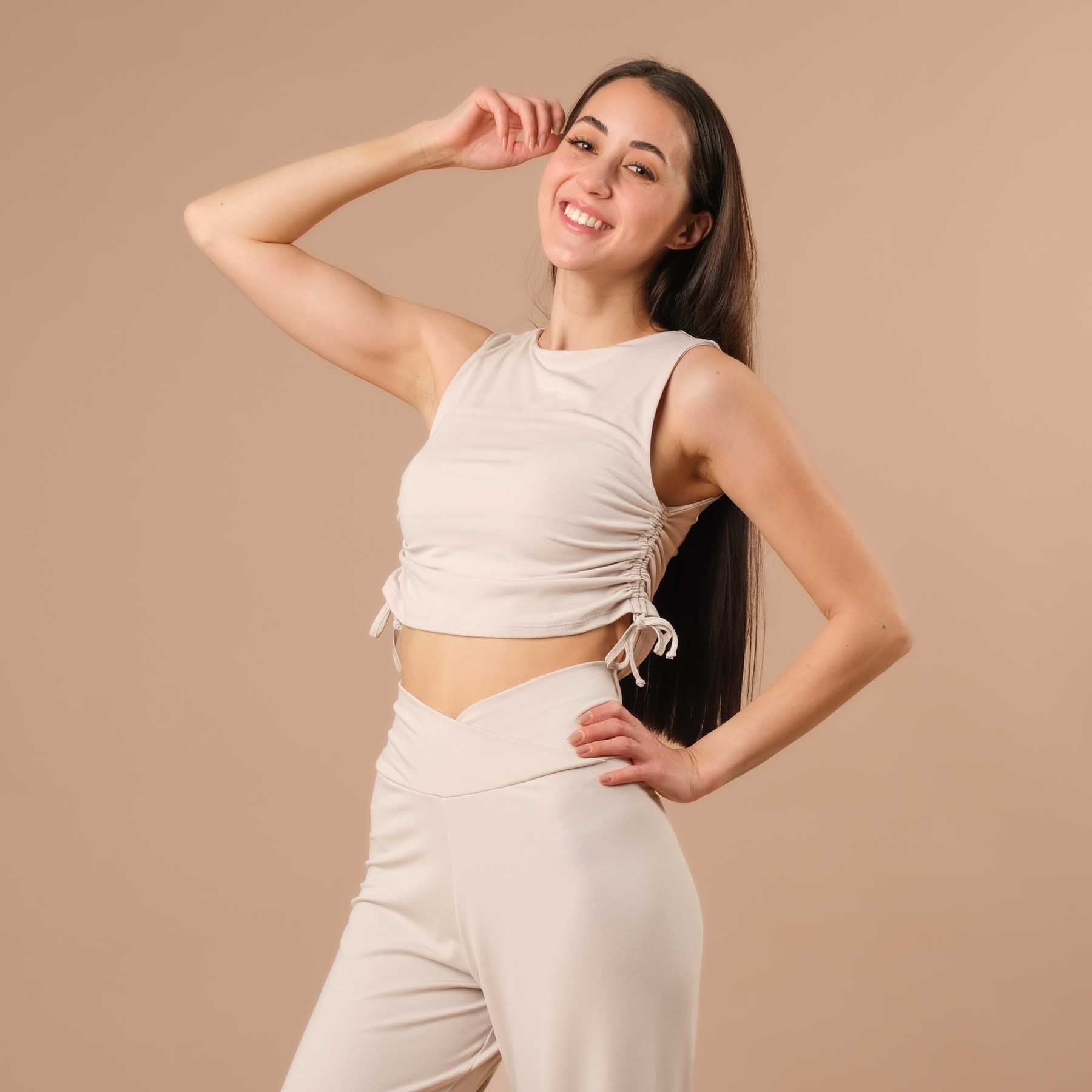 Yoga Crop Top Luna sand