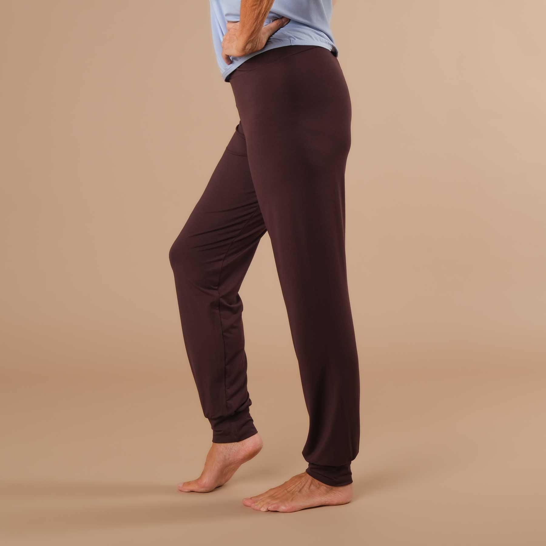 Yoga Hose Viki lockere Yogahose aubergine