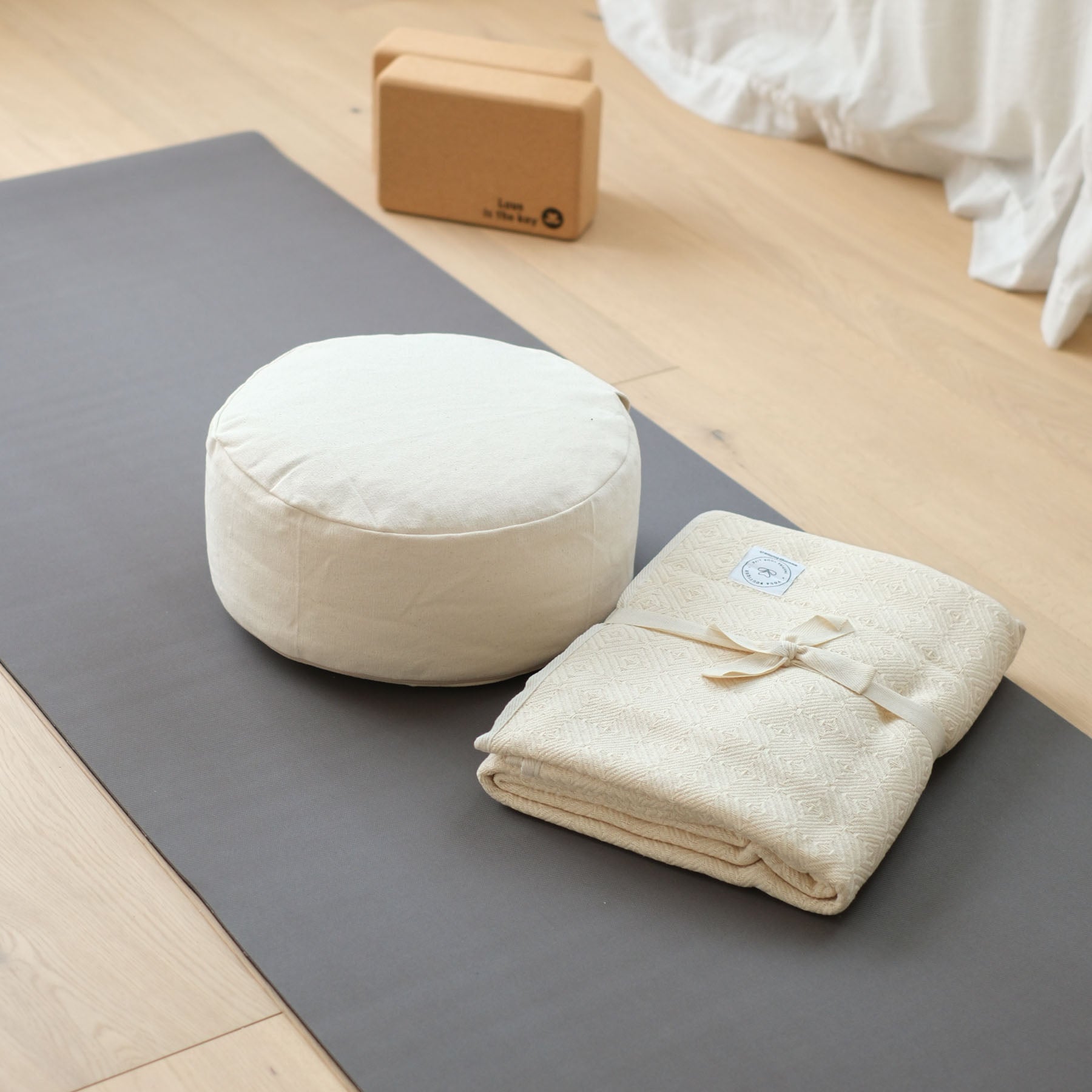 Yogamatte EcoGrip Naturkautschuk FSC anthrazit