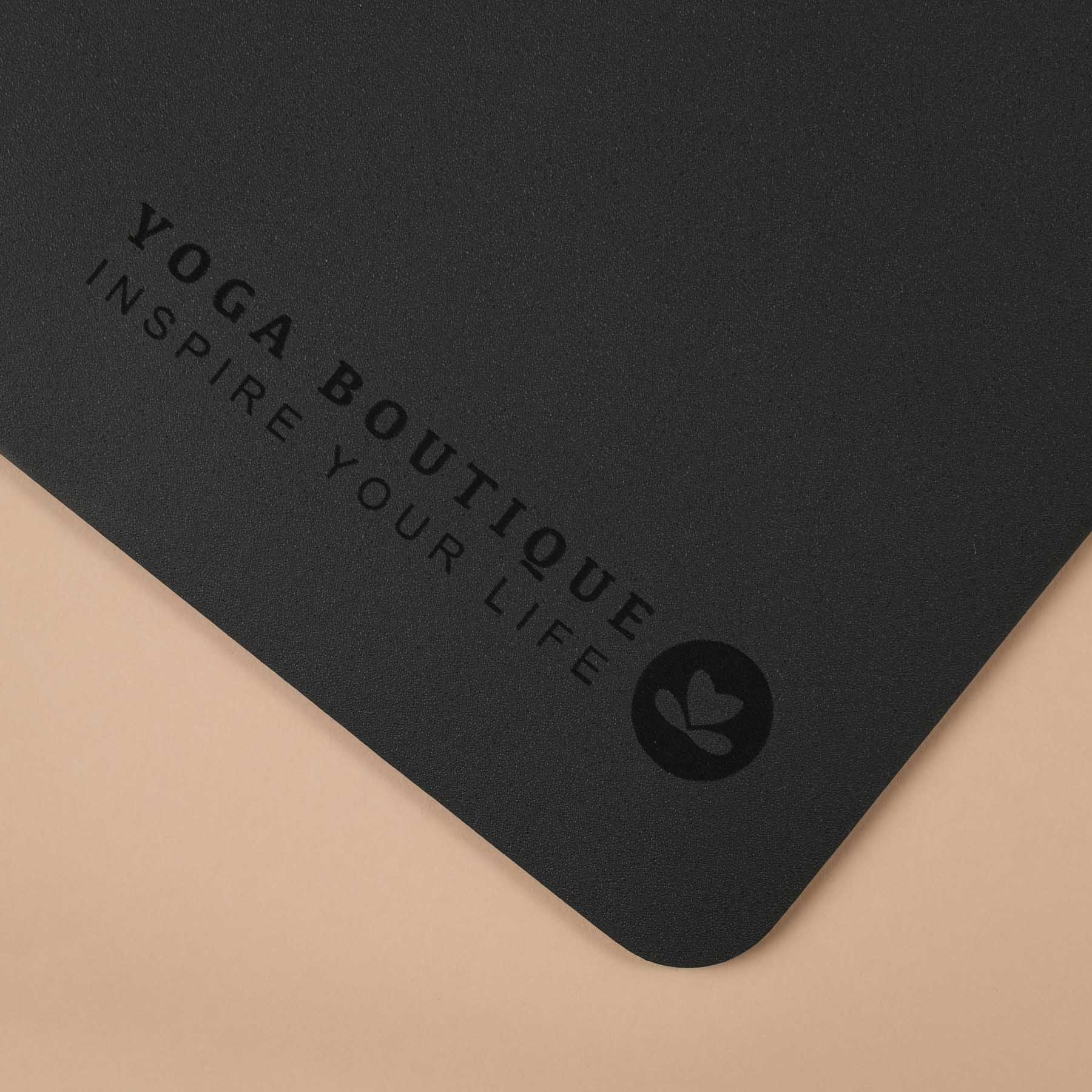 Yogamatte super rutschfest und extra lang schwarz