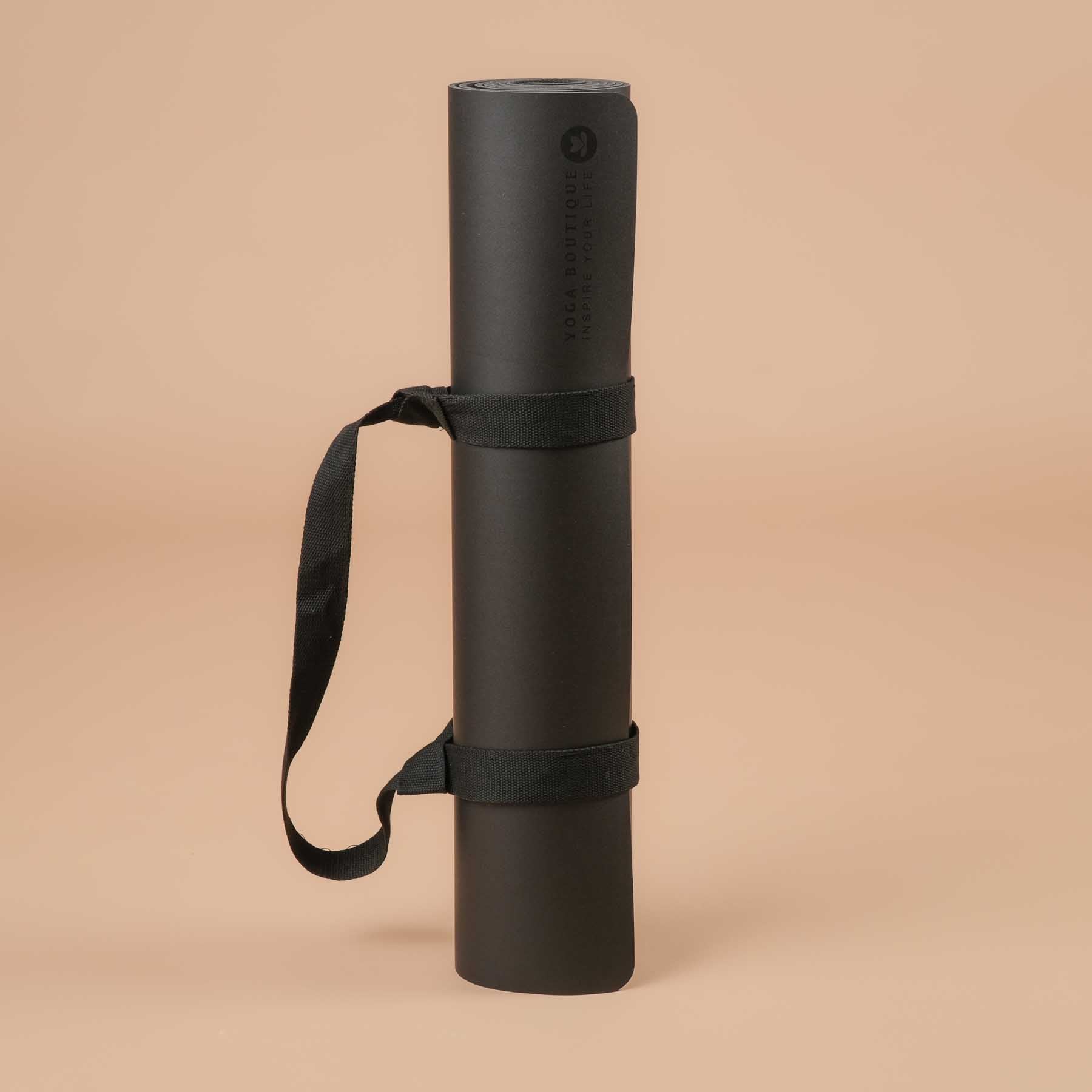 Yogamatte super rutschfest und extra lang schwarz