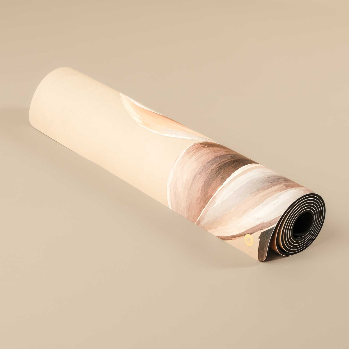 Yogamatte SuperGrip Design Lotus Flower aus Naturkautschuk, super rutschfest
