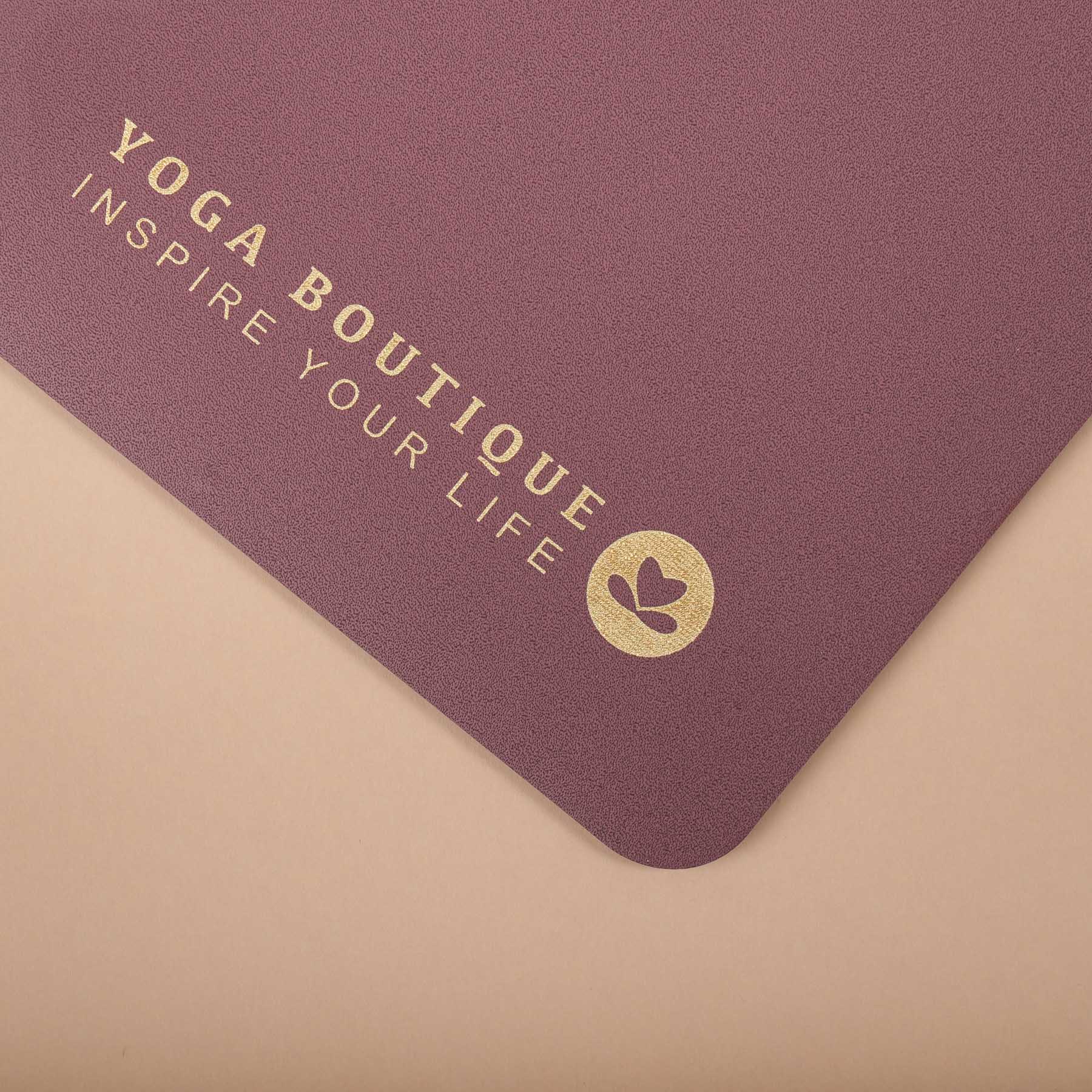 Yogamatte SuperGrip 2.0 Mandala Moon super rutschfest aus Naturkautschuk berry