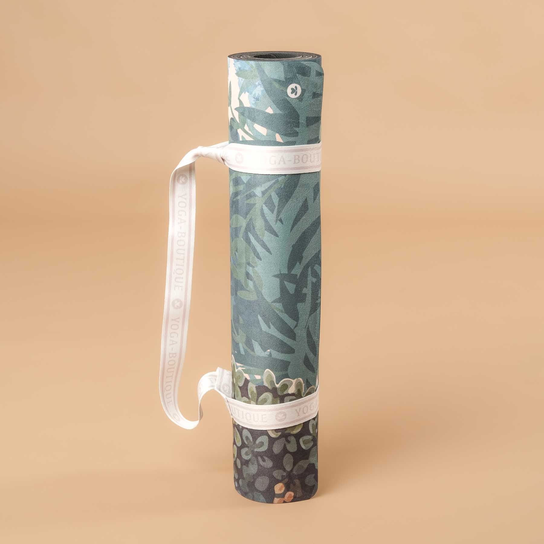Yogamatte Velours Hybrid aus Naturkautschuk und Mikrofaser Jungle mit Kolibri