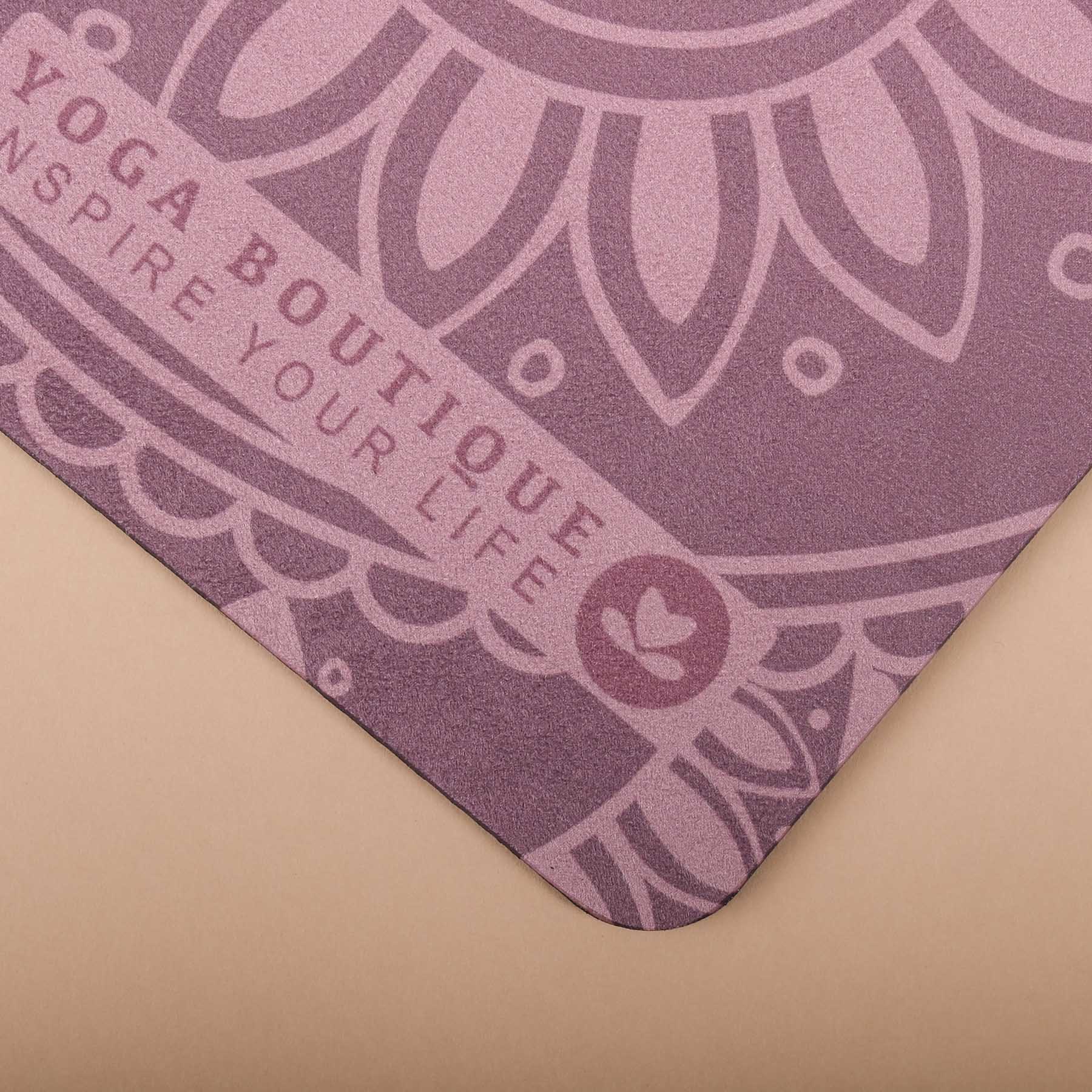 Yogamatte Velours Mandala lavendel