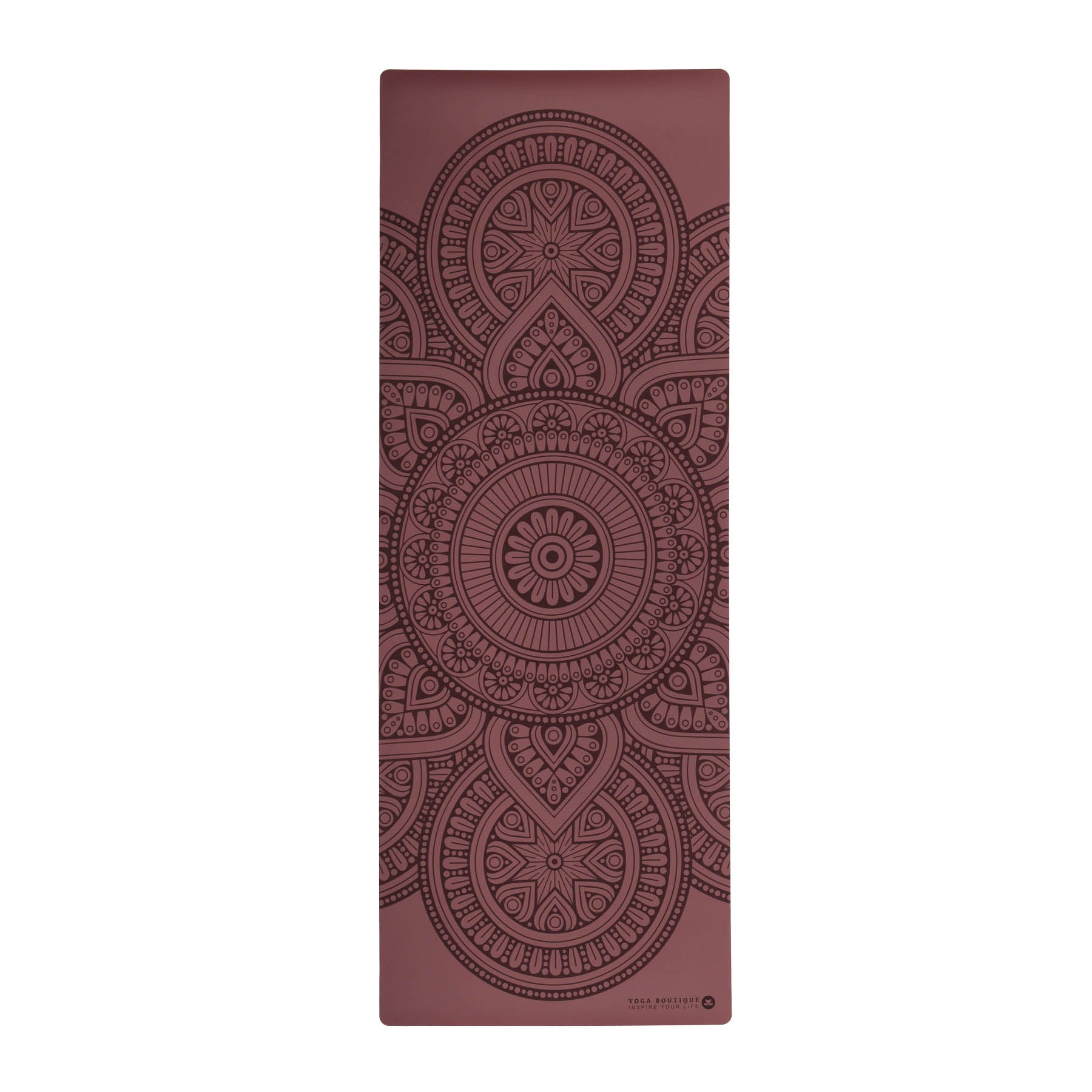 Yogamatte SuperGrip 2.0 Mandala sehr rutschfeste Yogamatte berry aus Naturkautschuk mit guter Halt