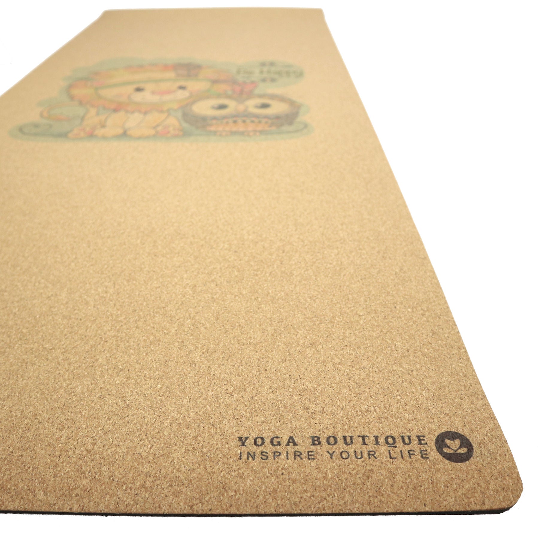 Kinder Yogamatte Kork „Be happy“