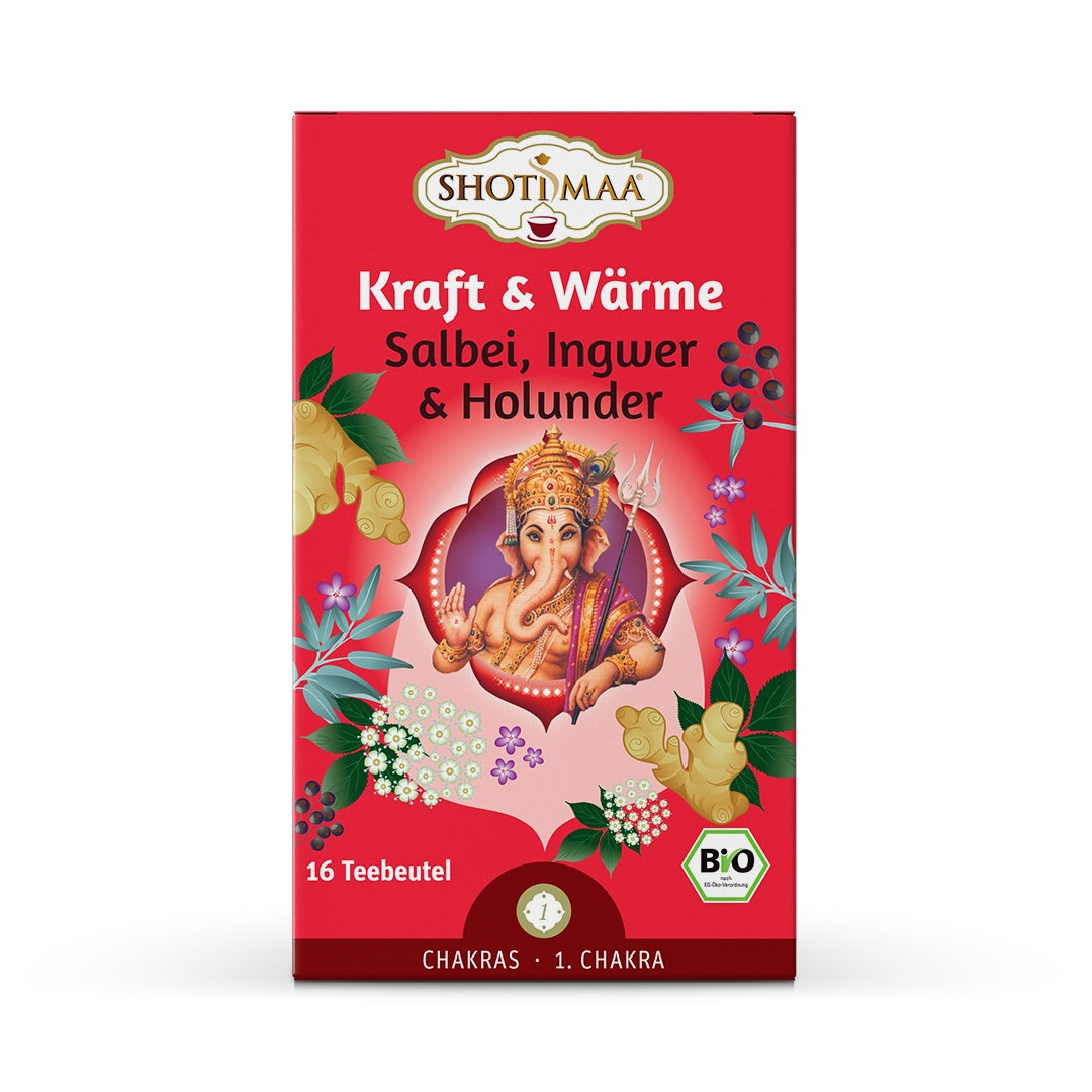 Shoti Maa Chakras Kraft & Wärme – Salbei, Ingwer & Holunder