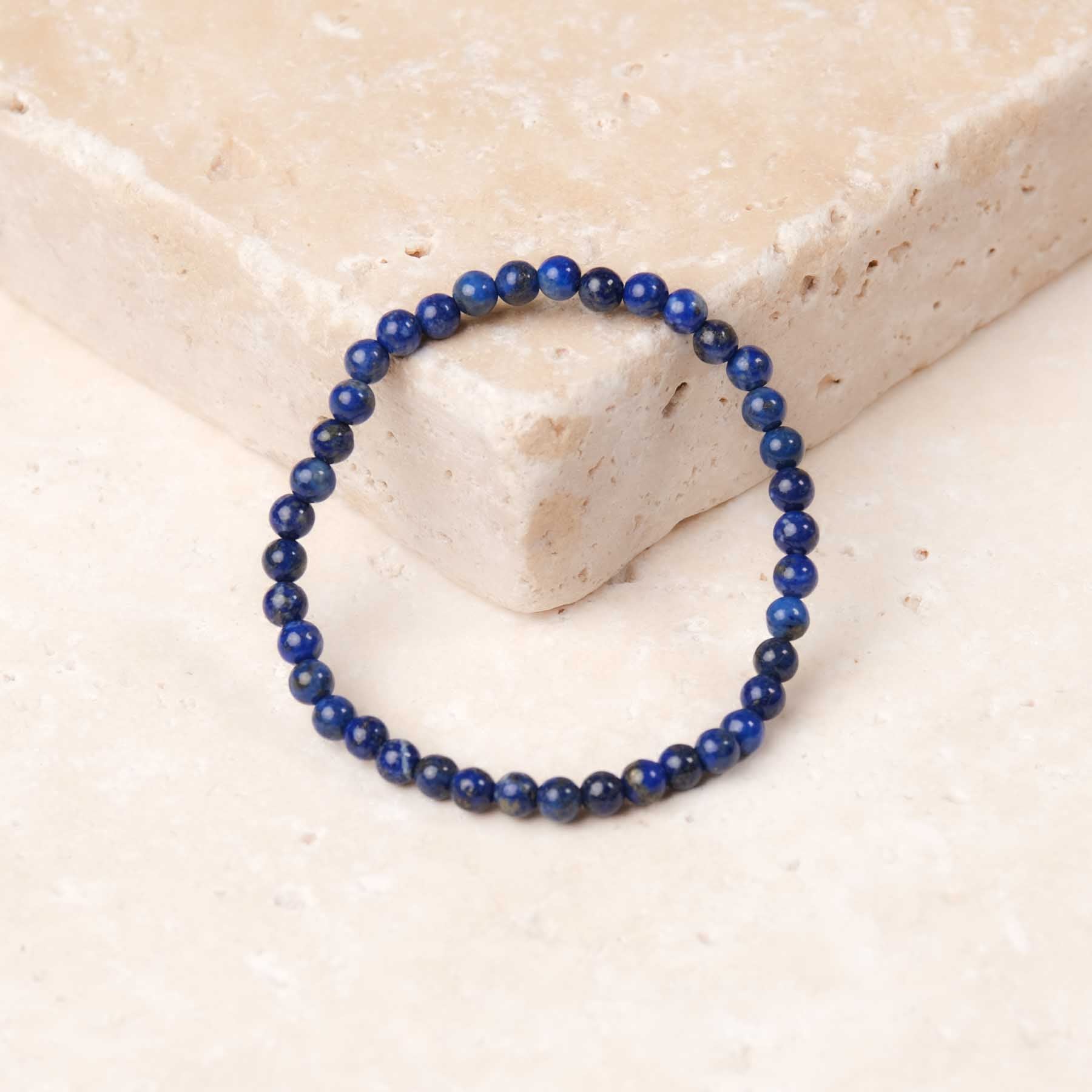 Edelstein Armband Lapislazuli 4mm