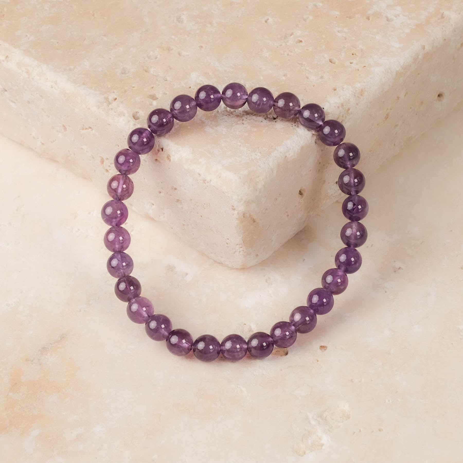 Edelstein Armband Amethyst 6mm